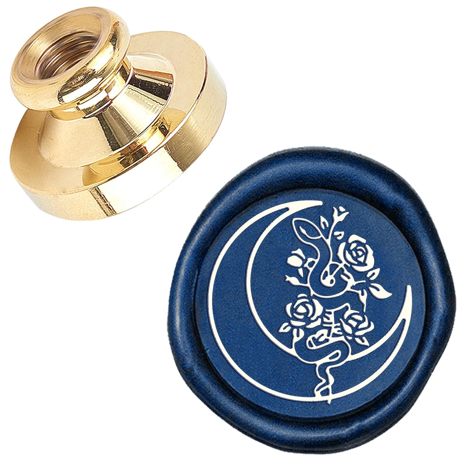 CRASPIRE Moon Snake Wax Seal Stamp Head 25mm Replacement