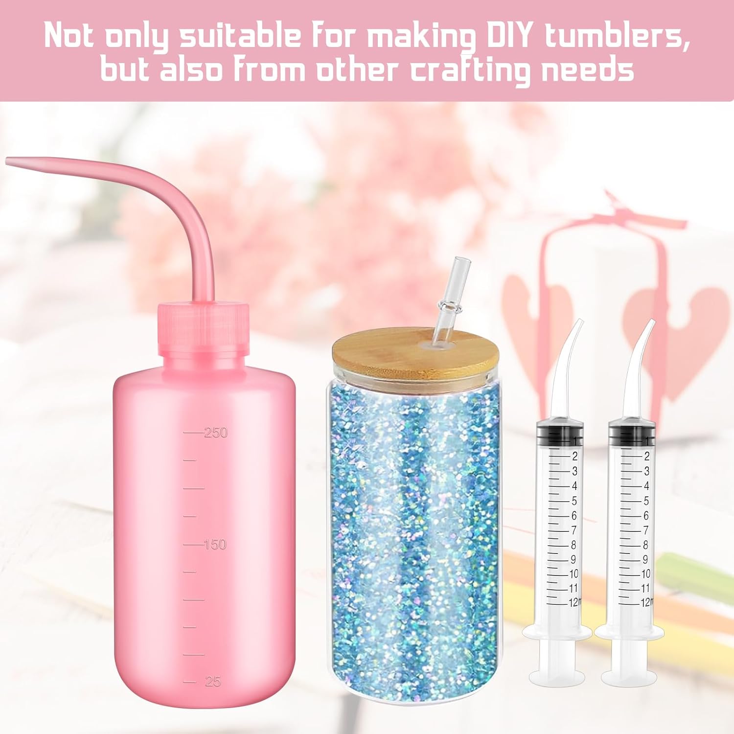 VEEVIIY 11 Piece Snow Globe Tumbler DIY Kit