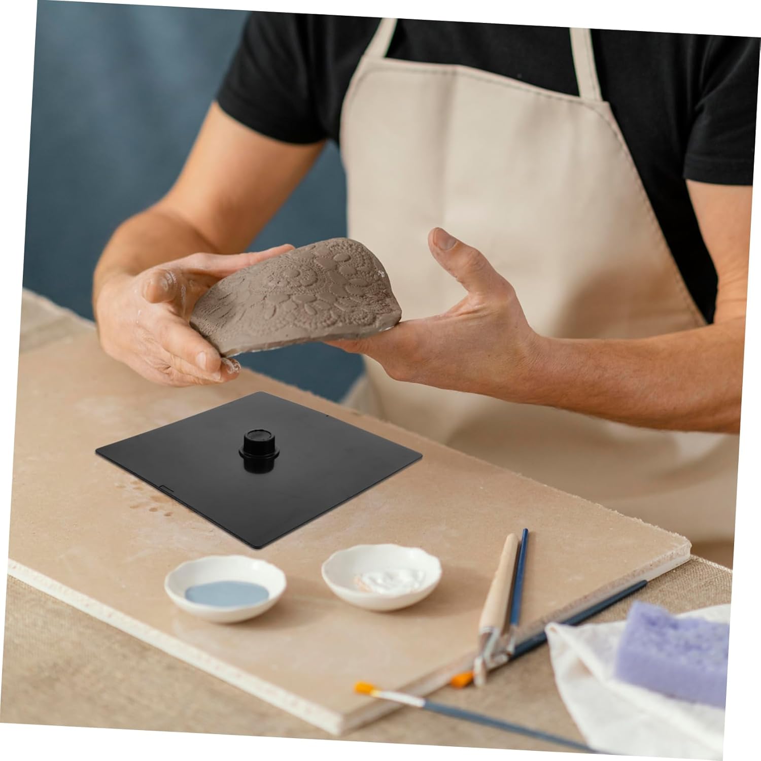 ADOCARN Hand Casting Mould Base for Sculpture Display Pedestal Stand