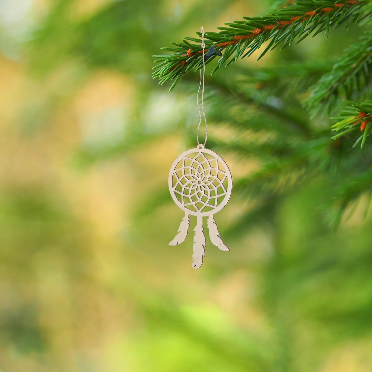 Garneck 20 Pcs Mini Dream Catcher Wood Craft DIY Kit