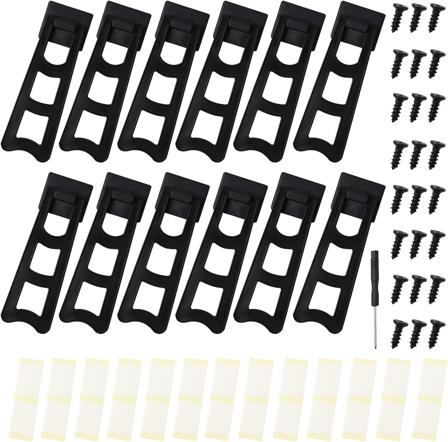 12 Piece Easel Back with Screws and Stickers