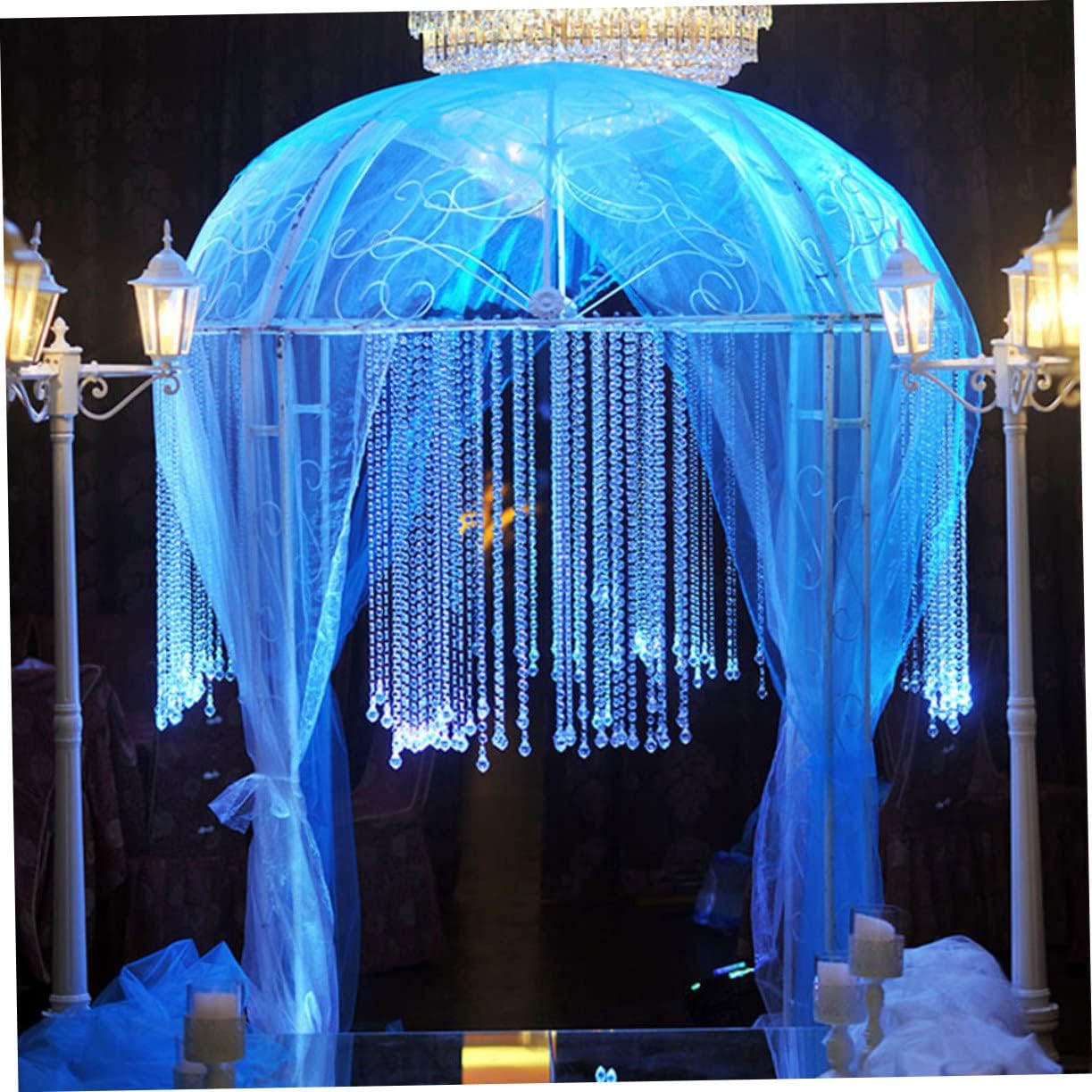 NUOBESTY 10m Bead Curtain 14mm Acrylic Clear Beads