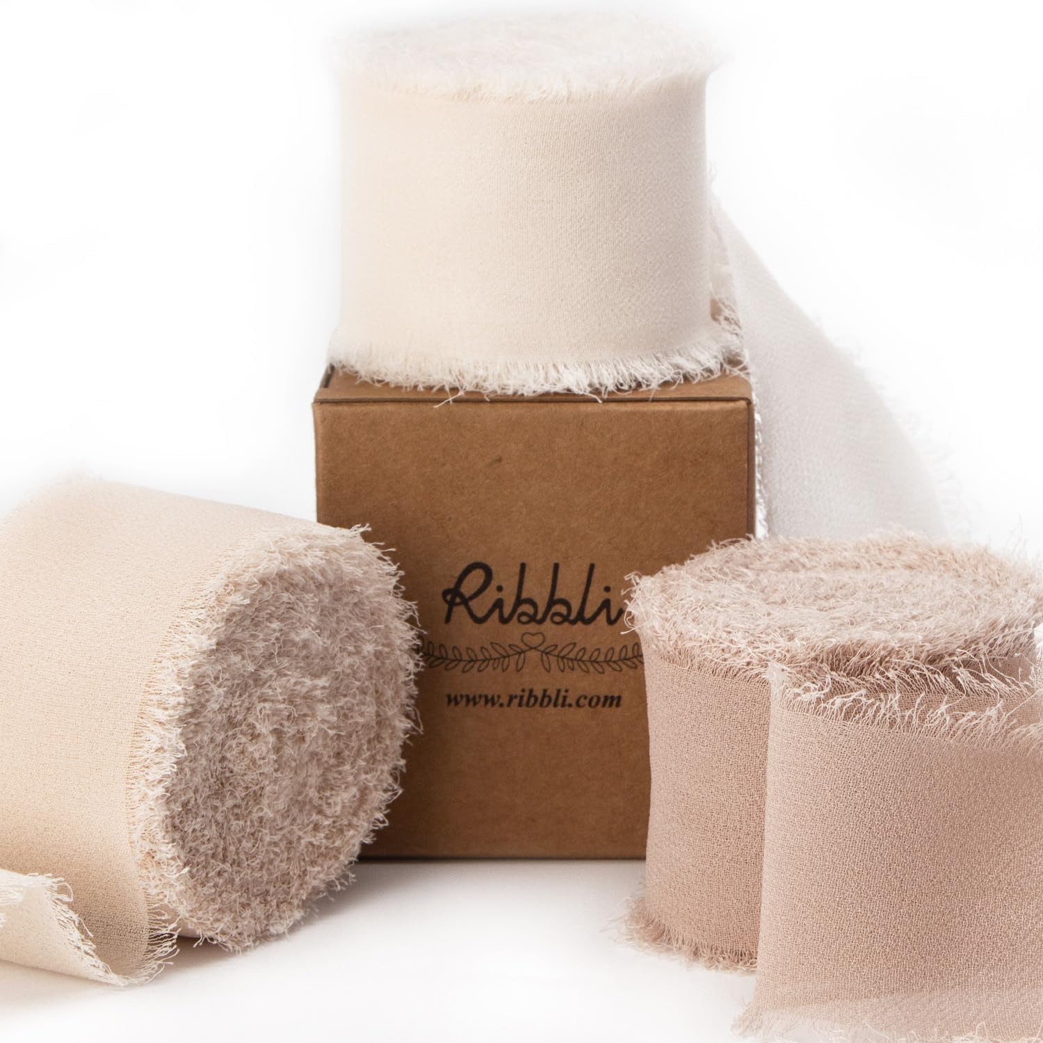 Ribbli Chiffon Silk Ribbon 15 Inch x 30 Yard