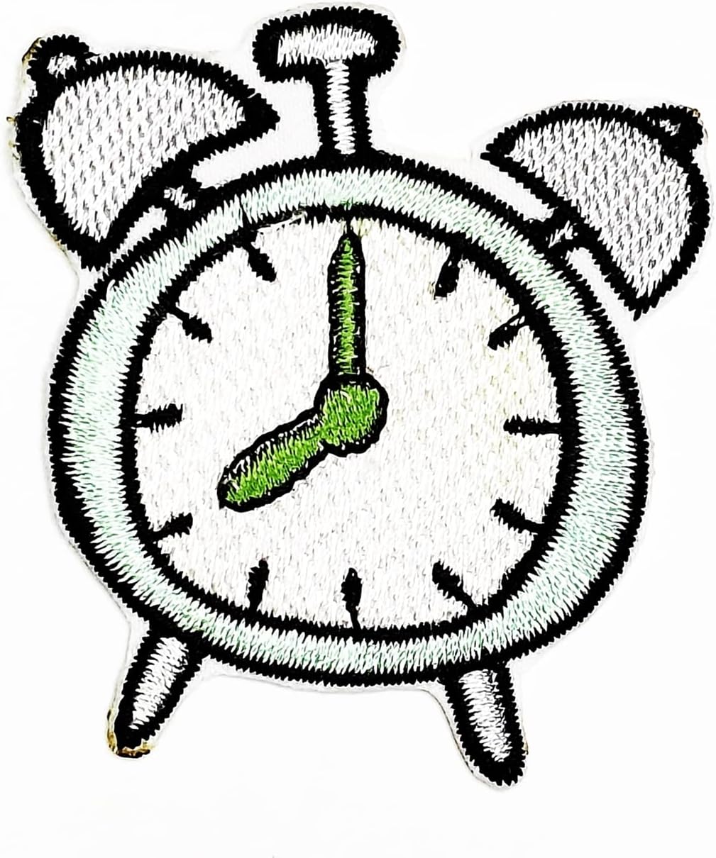 Rareeasy Patch Alarm Clock Applique for T-Shirts and More
