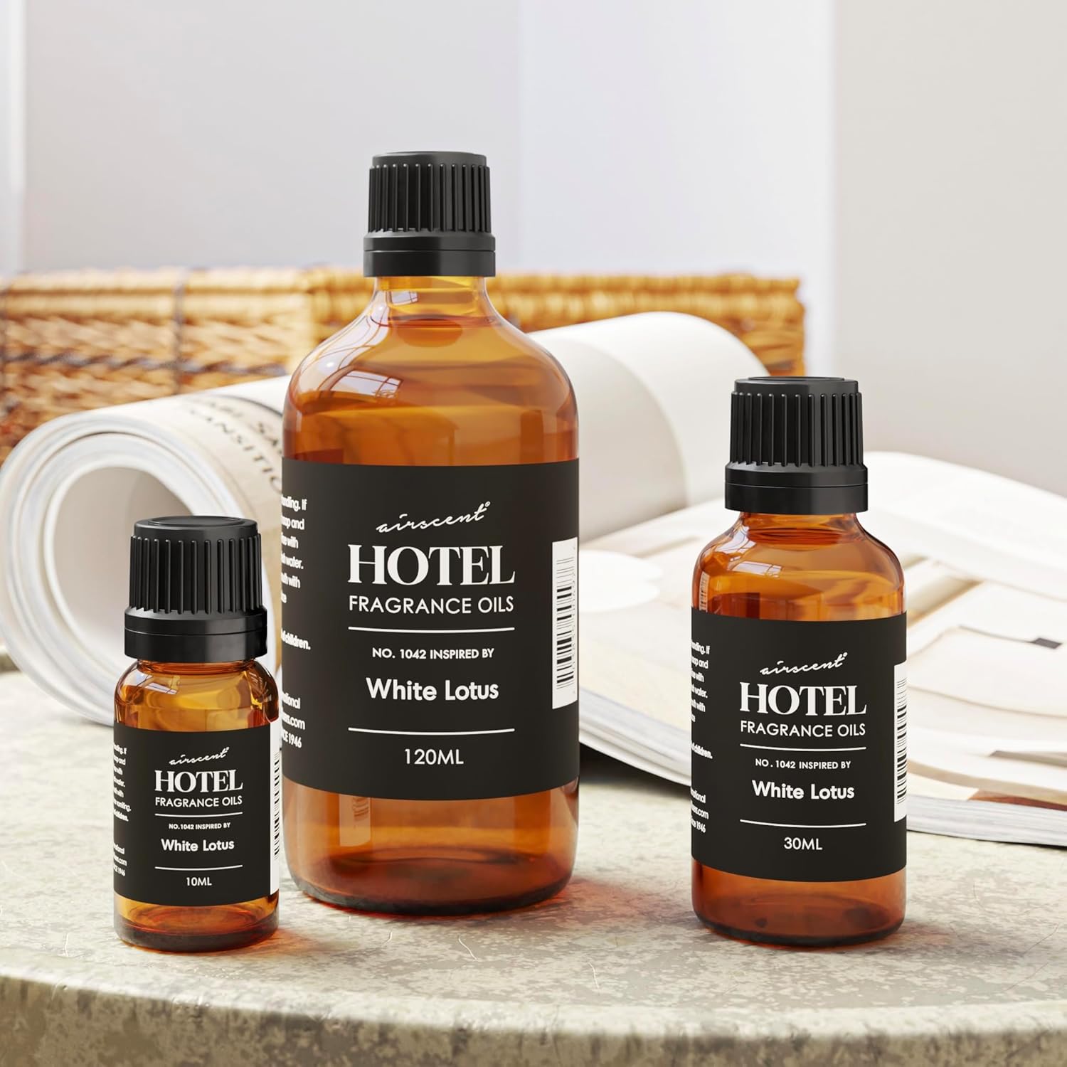 Air-Scent Hotel Diffuser Oil - White Lotus Inspired Fragrance