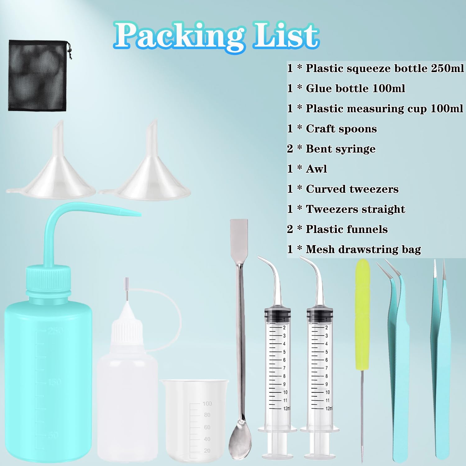CHENGLAI 12 PCS Snow Globe Tumbler Kit for DIY Crafts