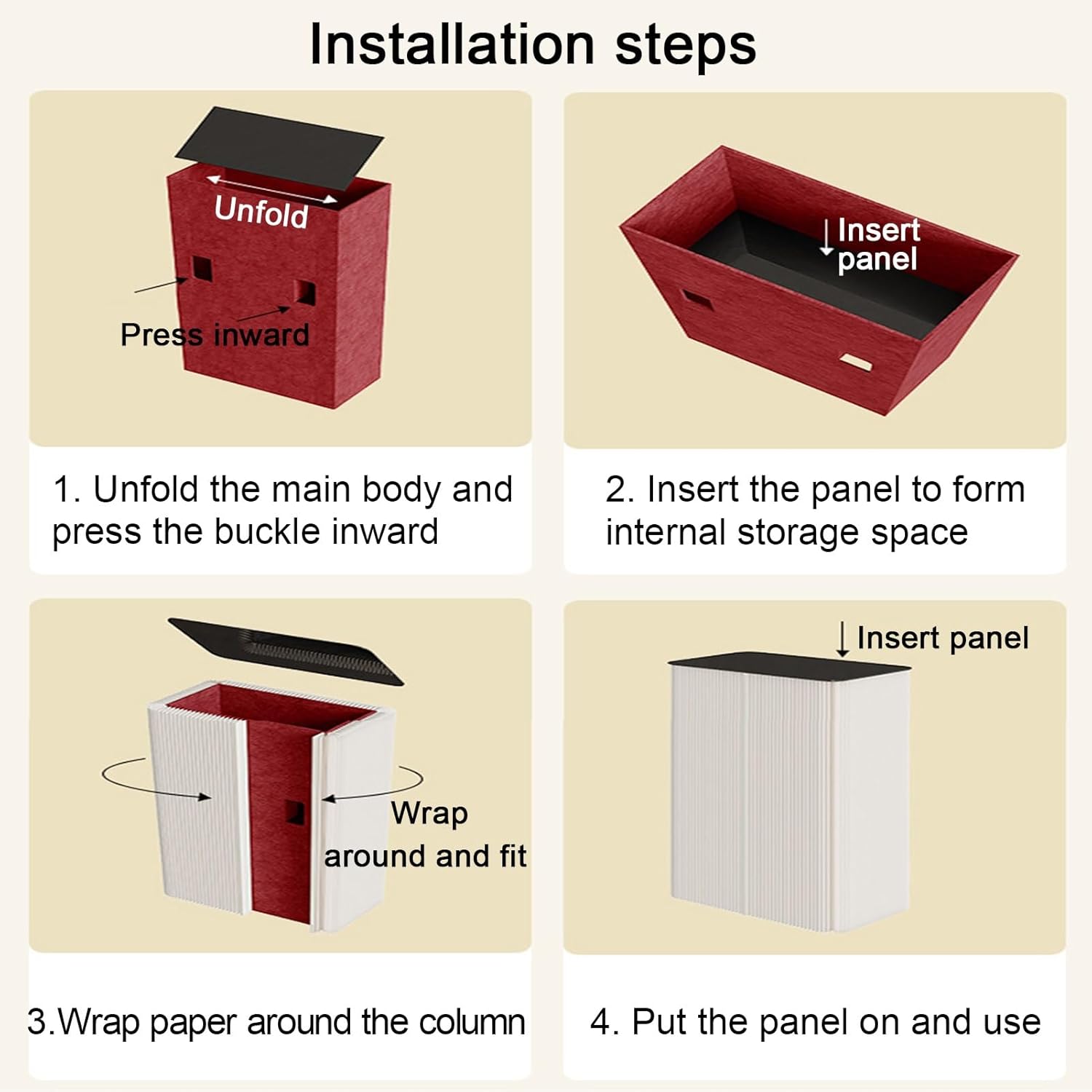 Foldable Pedestal Stand for Decorations and Displays