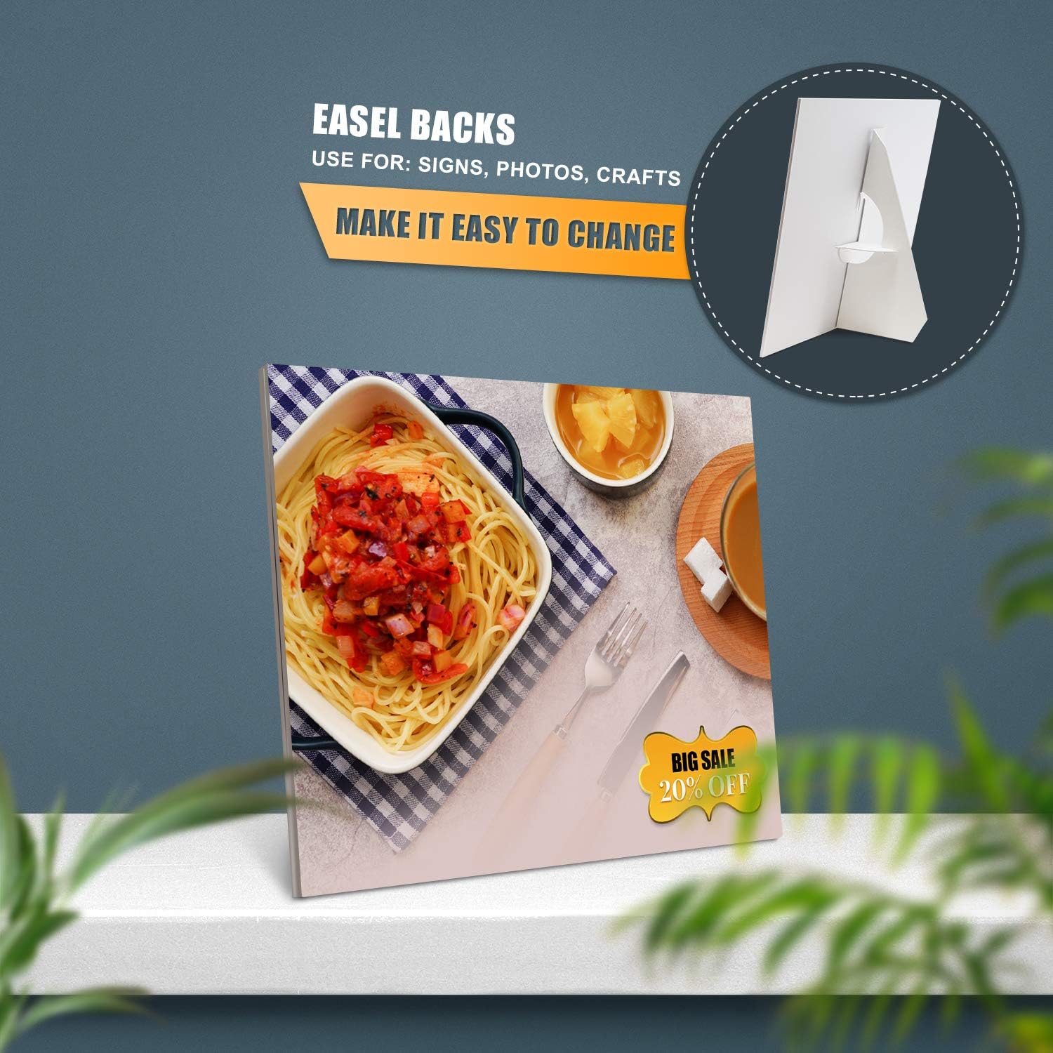 Lineco Self Stick Easel Backs 12 Inch Pack of 25 White