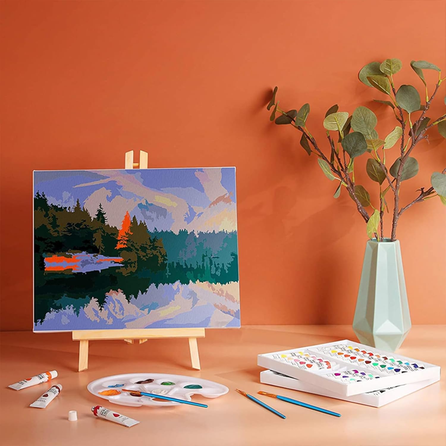 Tosnail 3 Pack Wooden Art Easel Stand 16 Inches