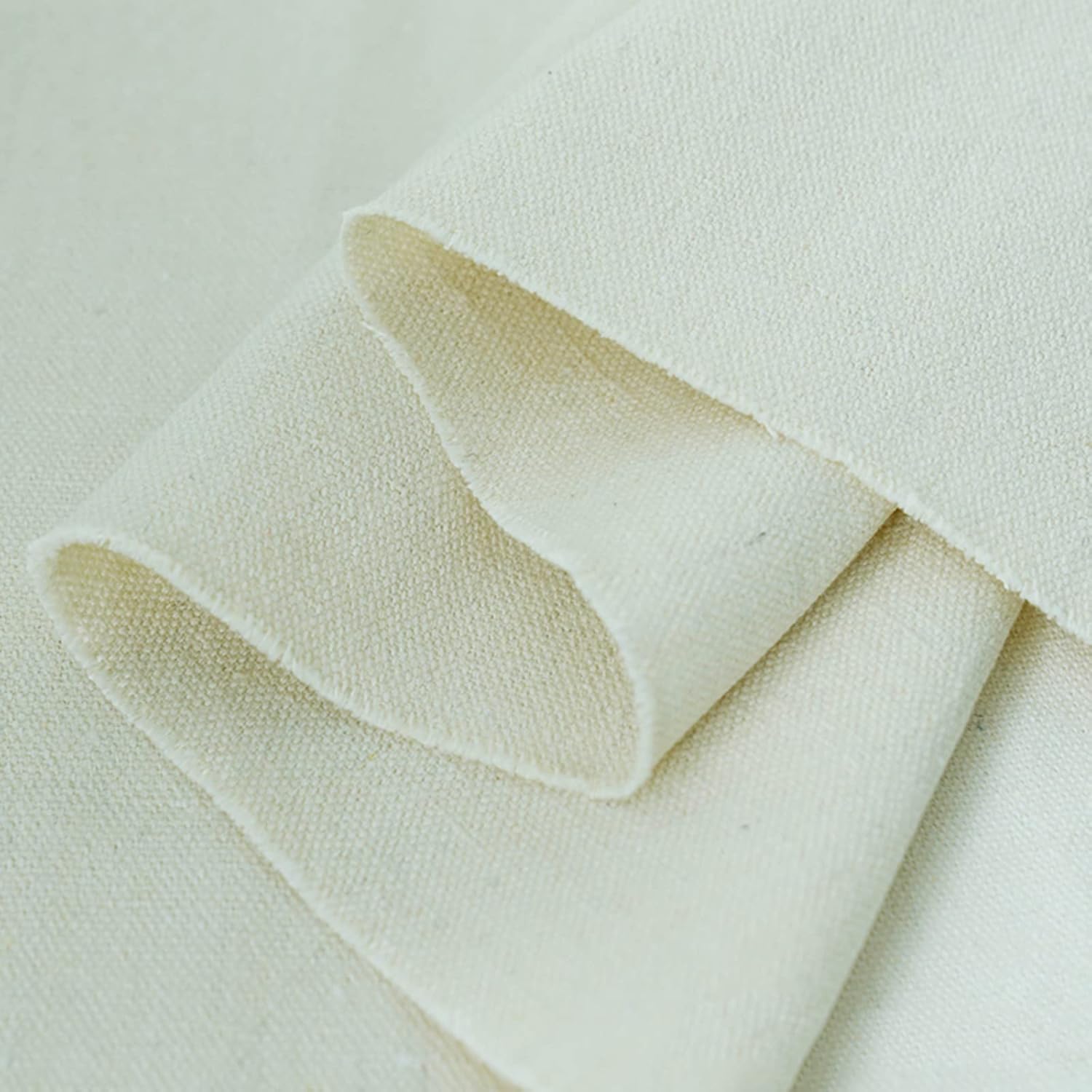 White Canvas Fabric for Sewing Painting Cushions Headboard Drop Cloth