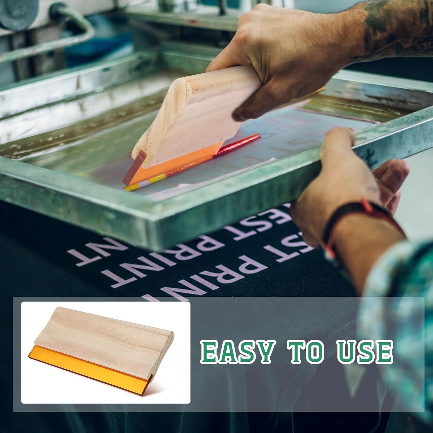 Gisafai 8 Pcs Screen Printing Squeegee Set