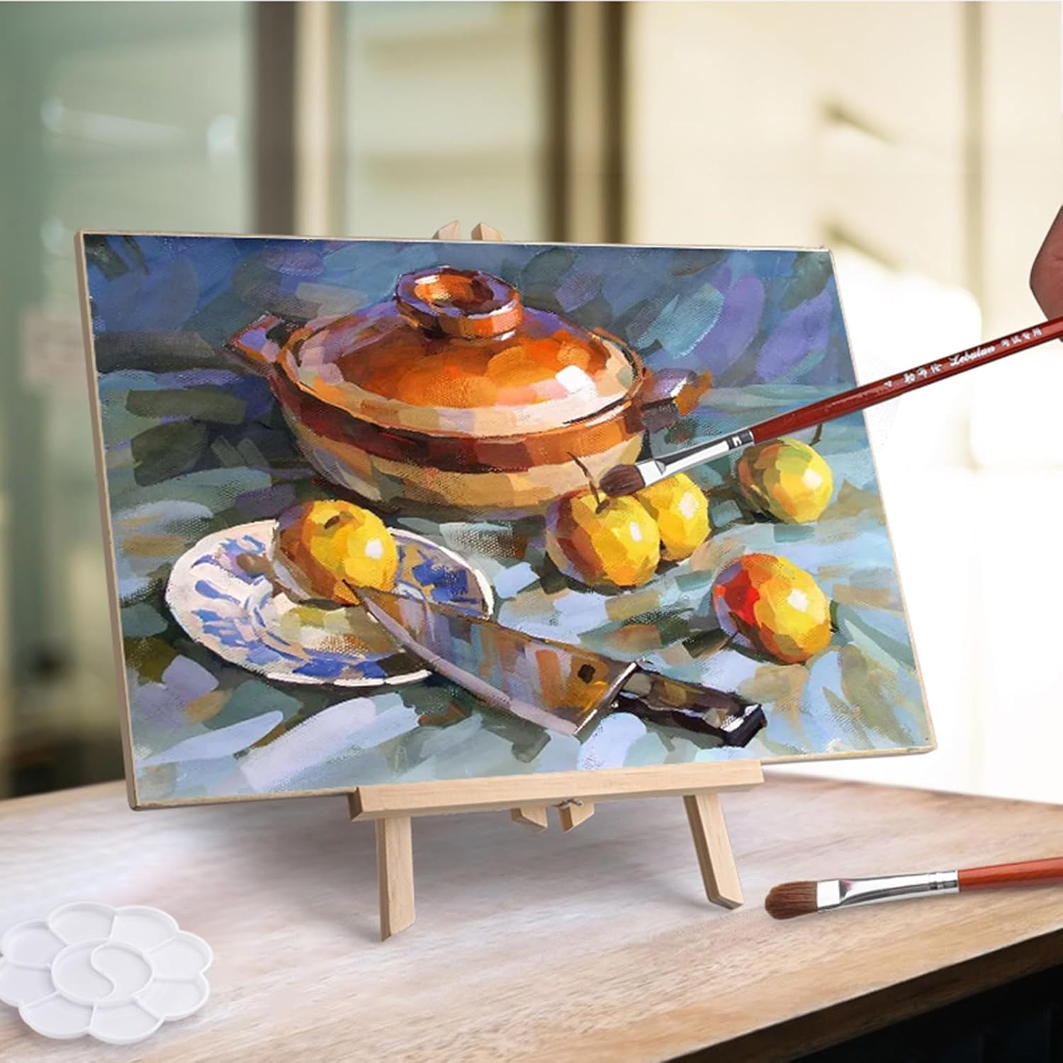 Tosnail 3 Pack Wooden Art Easel Stand 16 Inches
