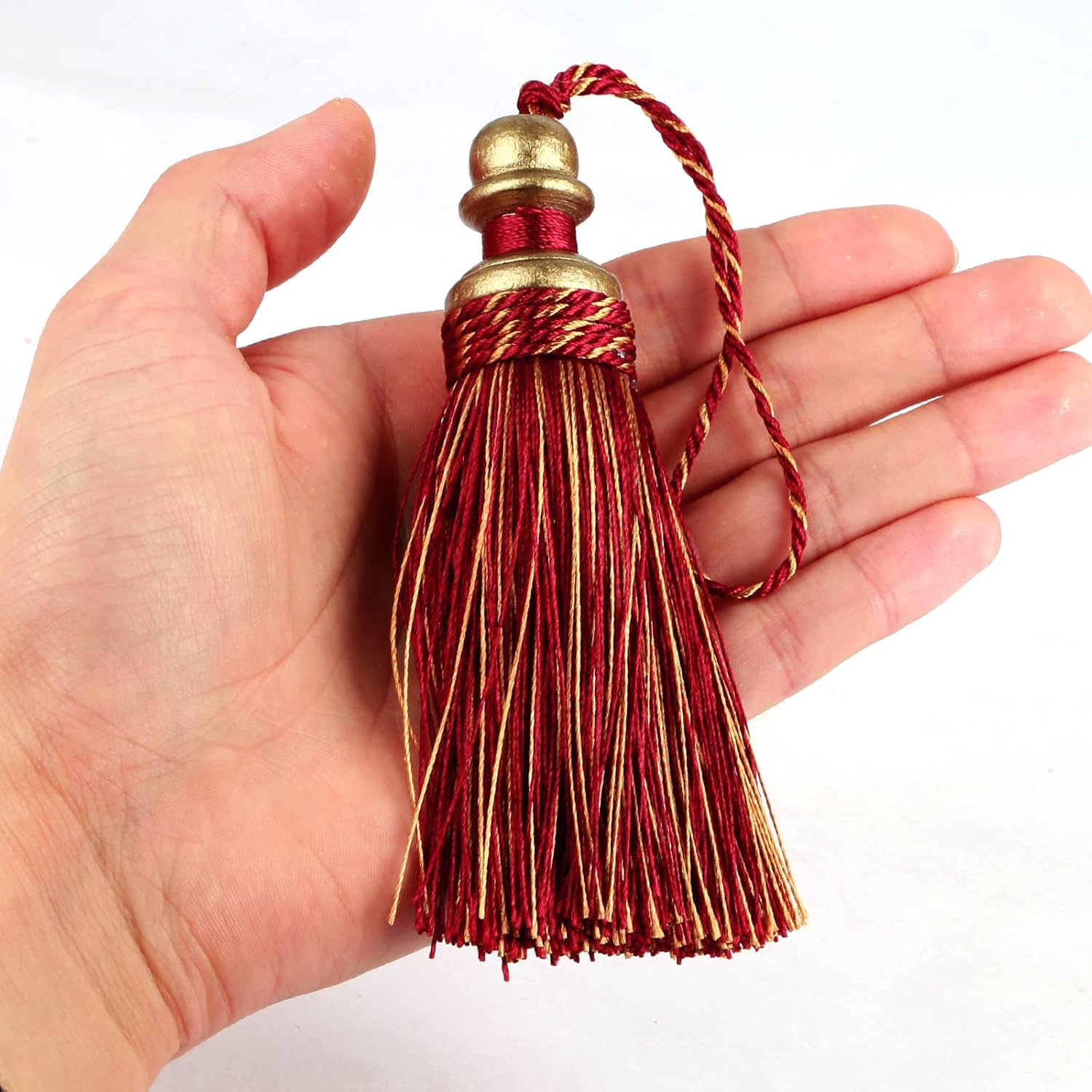 2 Pack Tassel Key Tassel with Loops Mix Red