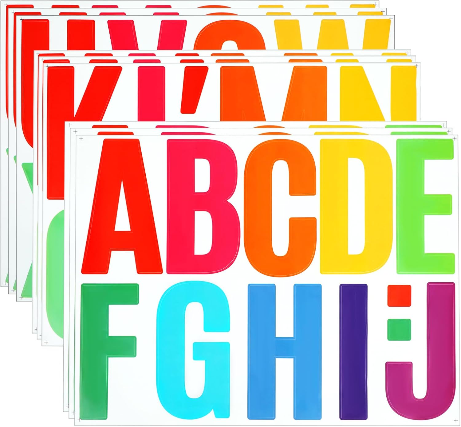 102PCS Large Letter Stickers for Decor and Signage