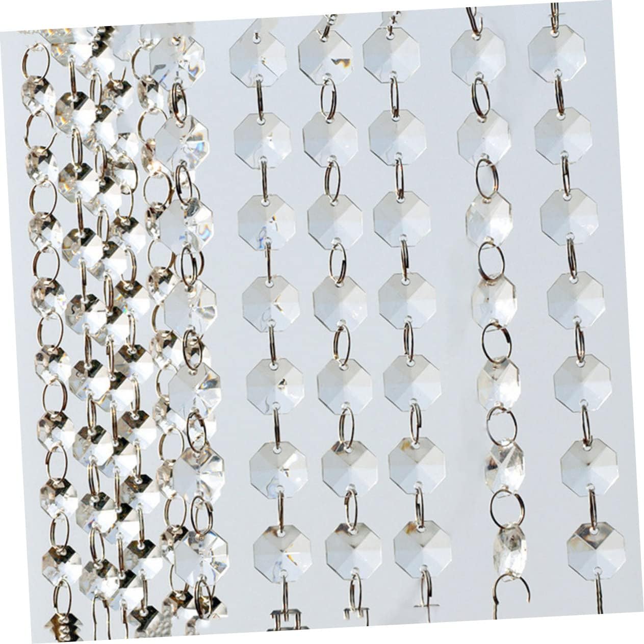 NUOBESTY 10m Bead Curtain 14mm Acrylic Clear Beads