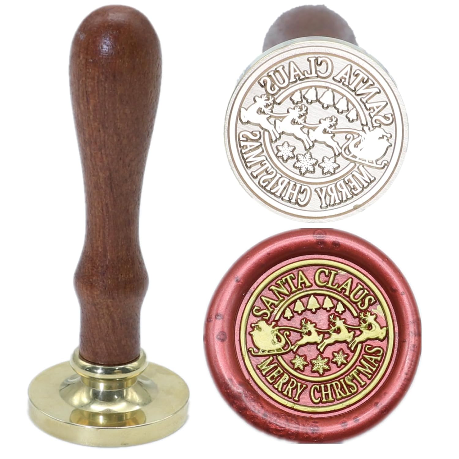 Santa Claus Wax Seal Stamp Set 2 Pcs