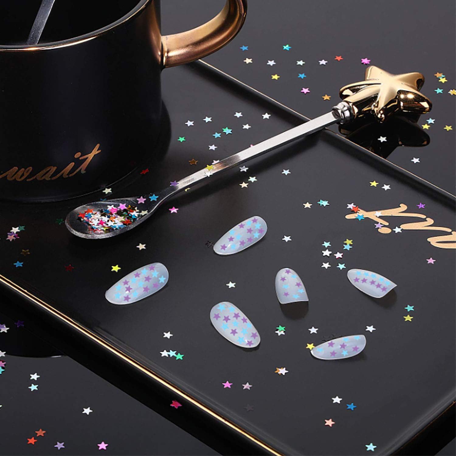 Sourcingbay Star Shape Glitter Confetti - 035oz Multicolor