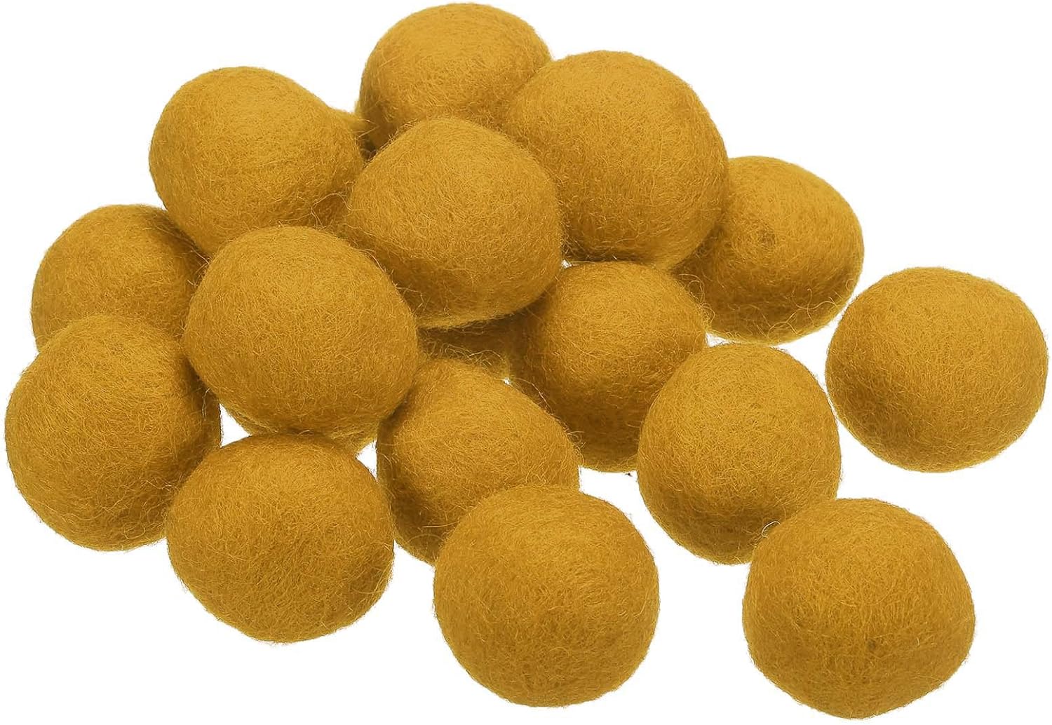 PATIKIL Wool Felt Balls Light Yellow 3cm Pack of 20