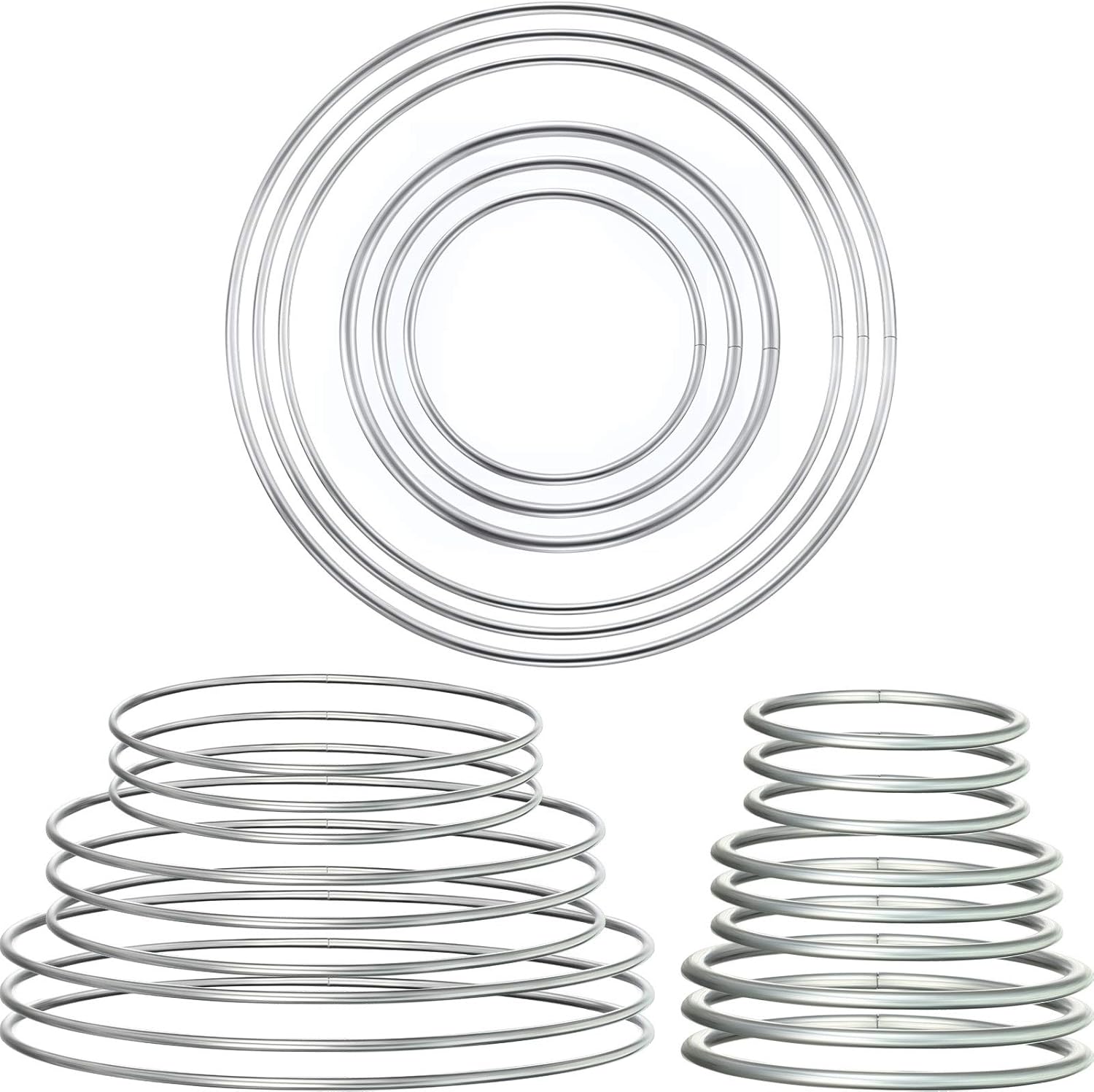 Hotop 24 Metal Hoops Dream Catcher Craft Kit