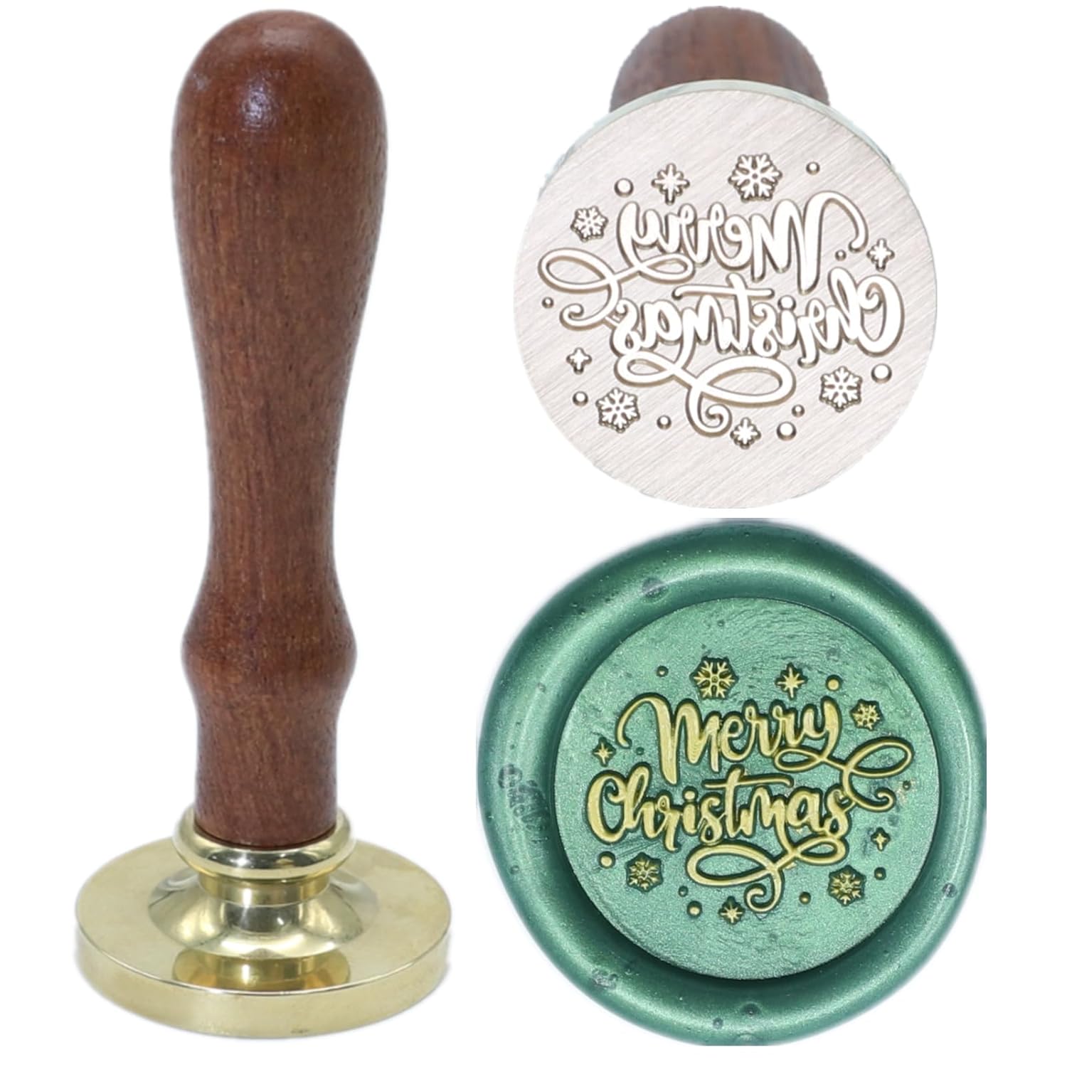 Santa Claus Wax Seal Stamp Set 2 Pcs