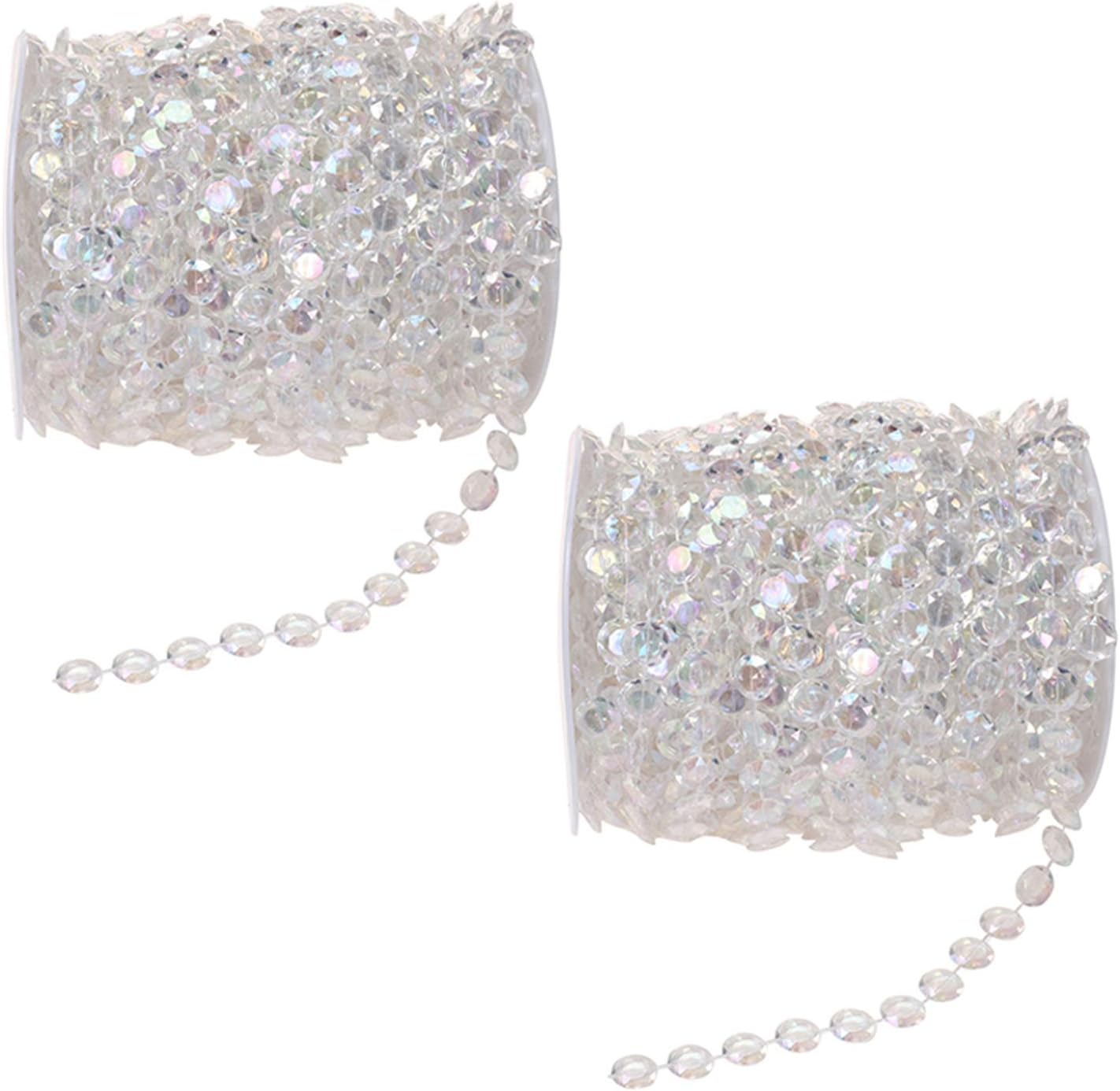 Acrylic Crystal Beads Garland Strands for DIY Decorations
