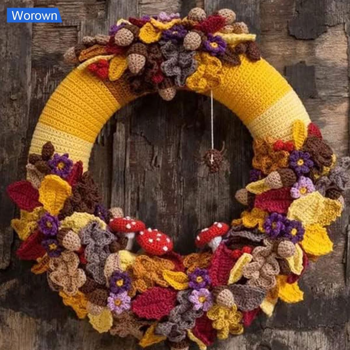 Worown 8 Pcs Foam Wreath Forms 8 12 Inch