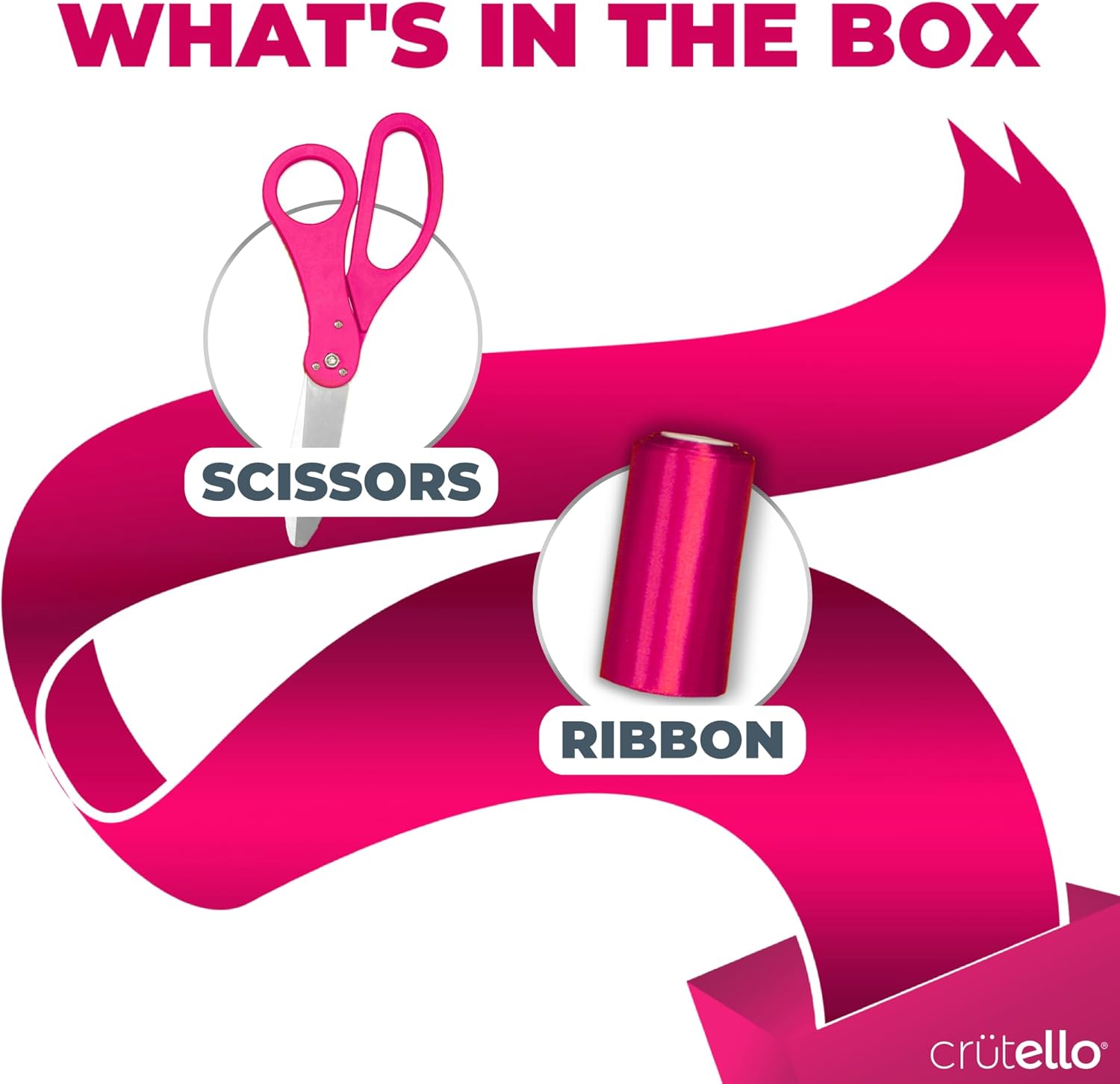 Crutello Giant Ribbon Cutting Ceremony Kit 21 Inch