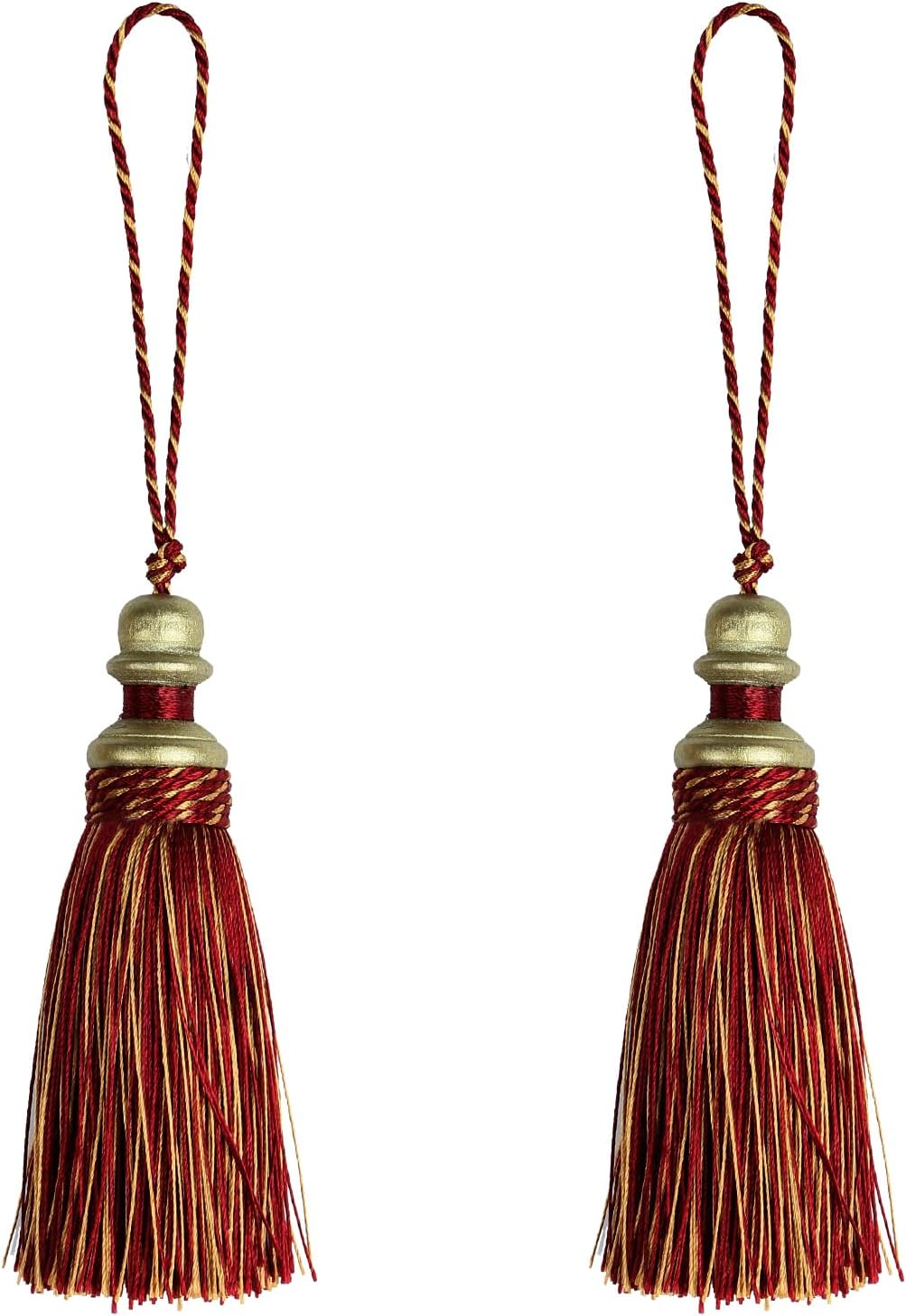2 Pack Tassel Key Tassel with Loops Mix Red