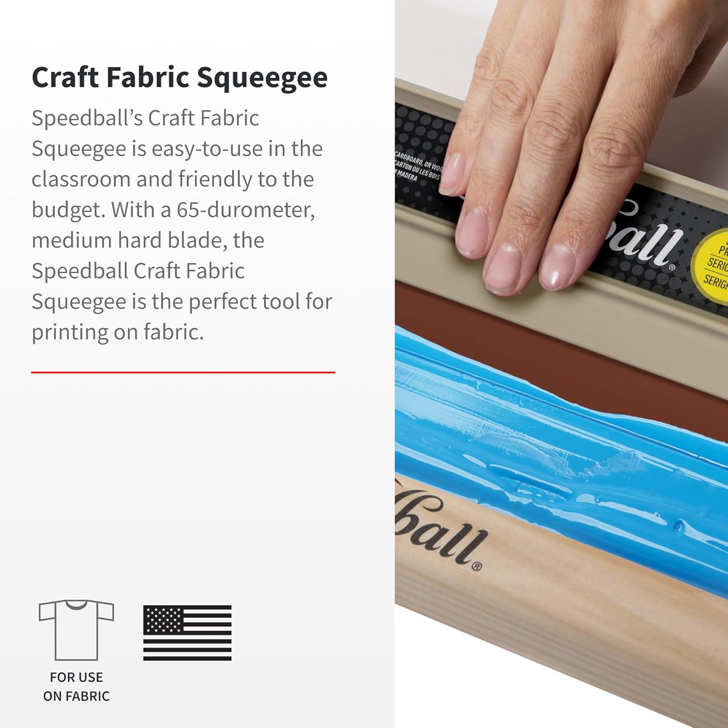 Speedball 9-Inch Fabric Squeegee for Silk Screen Printing