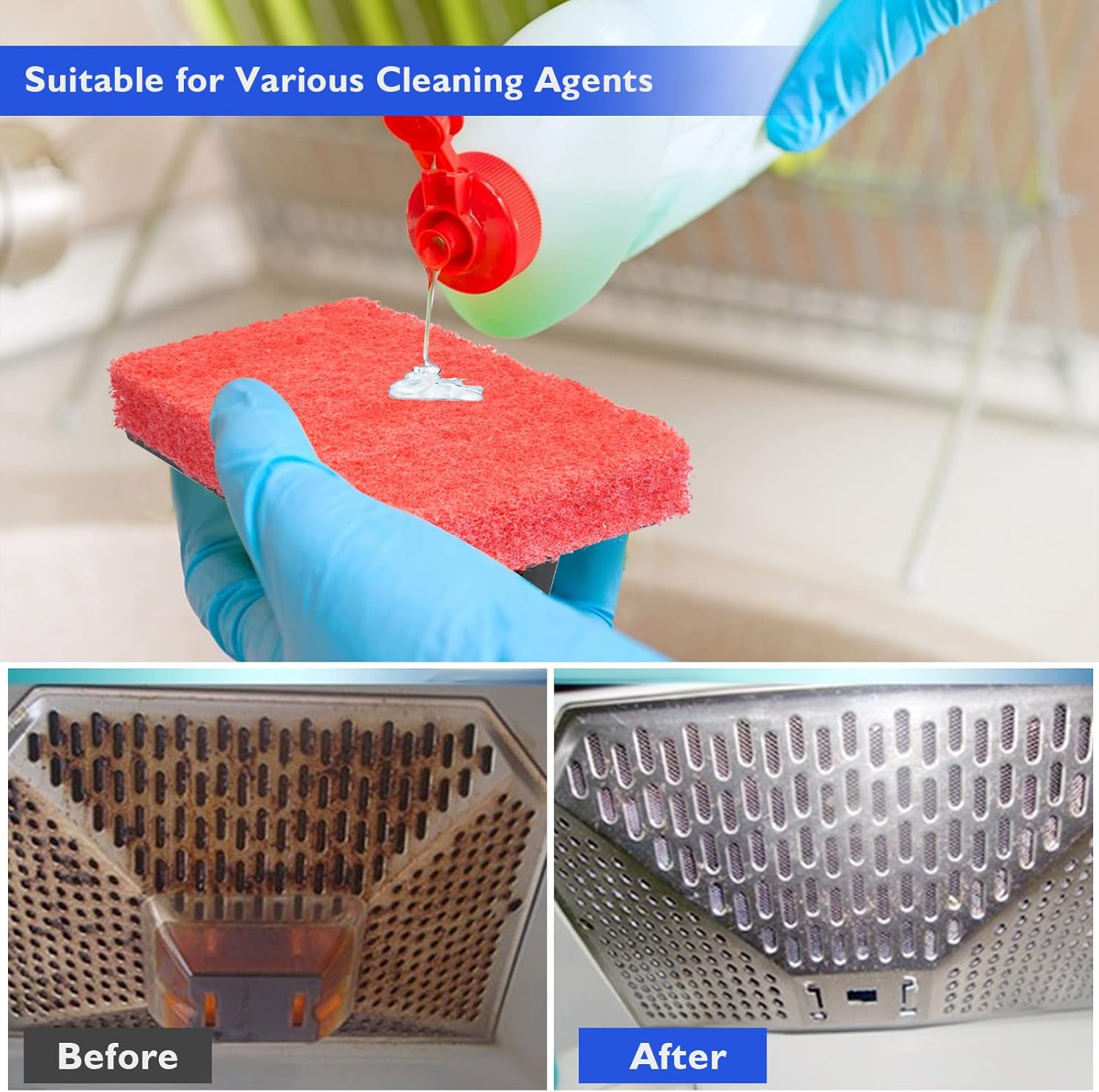 10 Pcs Screen Printing Scrub Pad with Handle