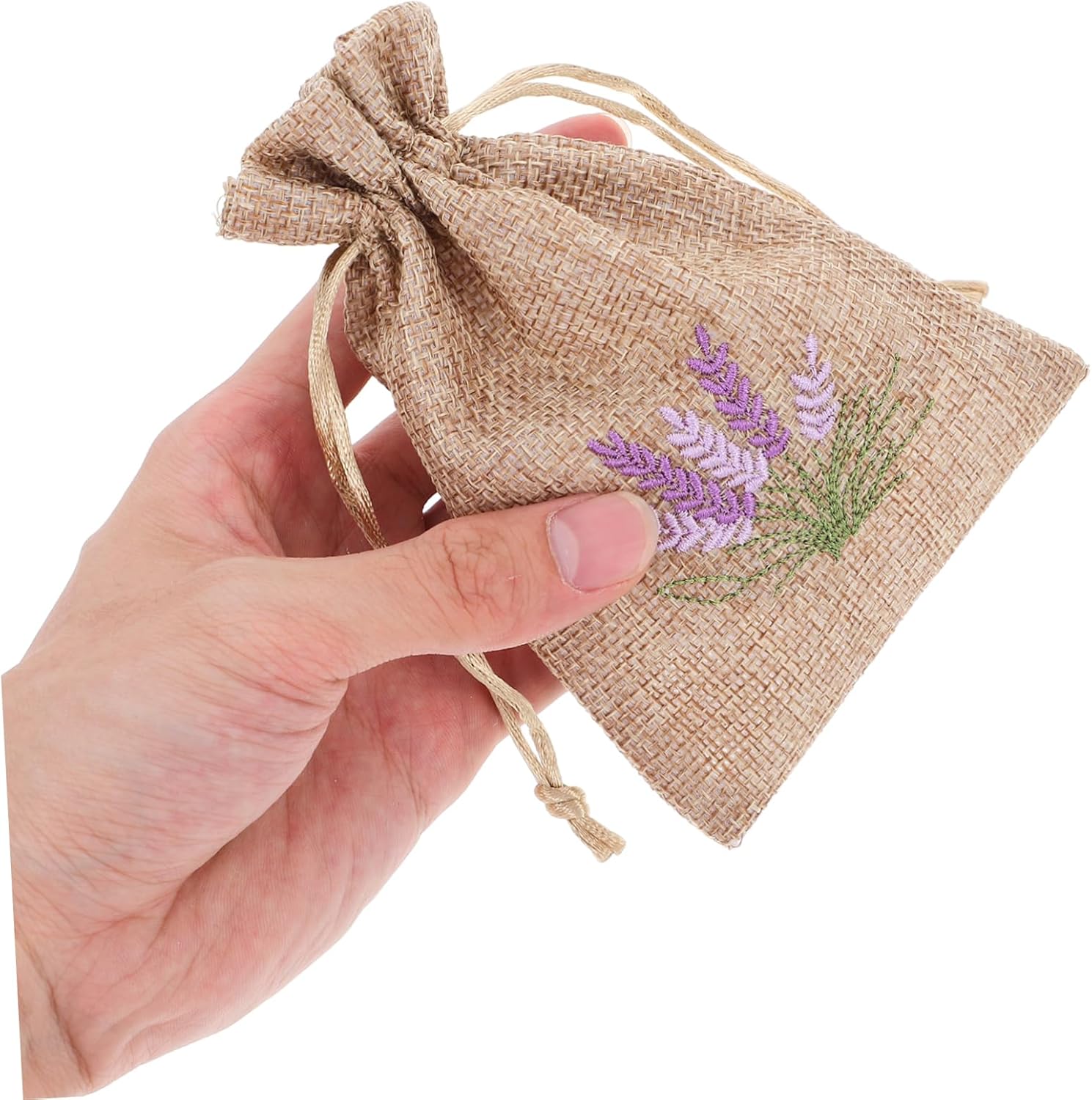 Cabilock 12pcs Lavender Sachet Bags Drawstring Empty Packaging Pouches