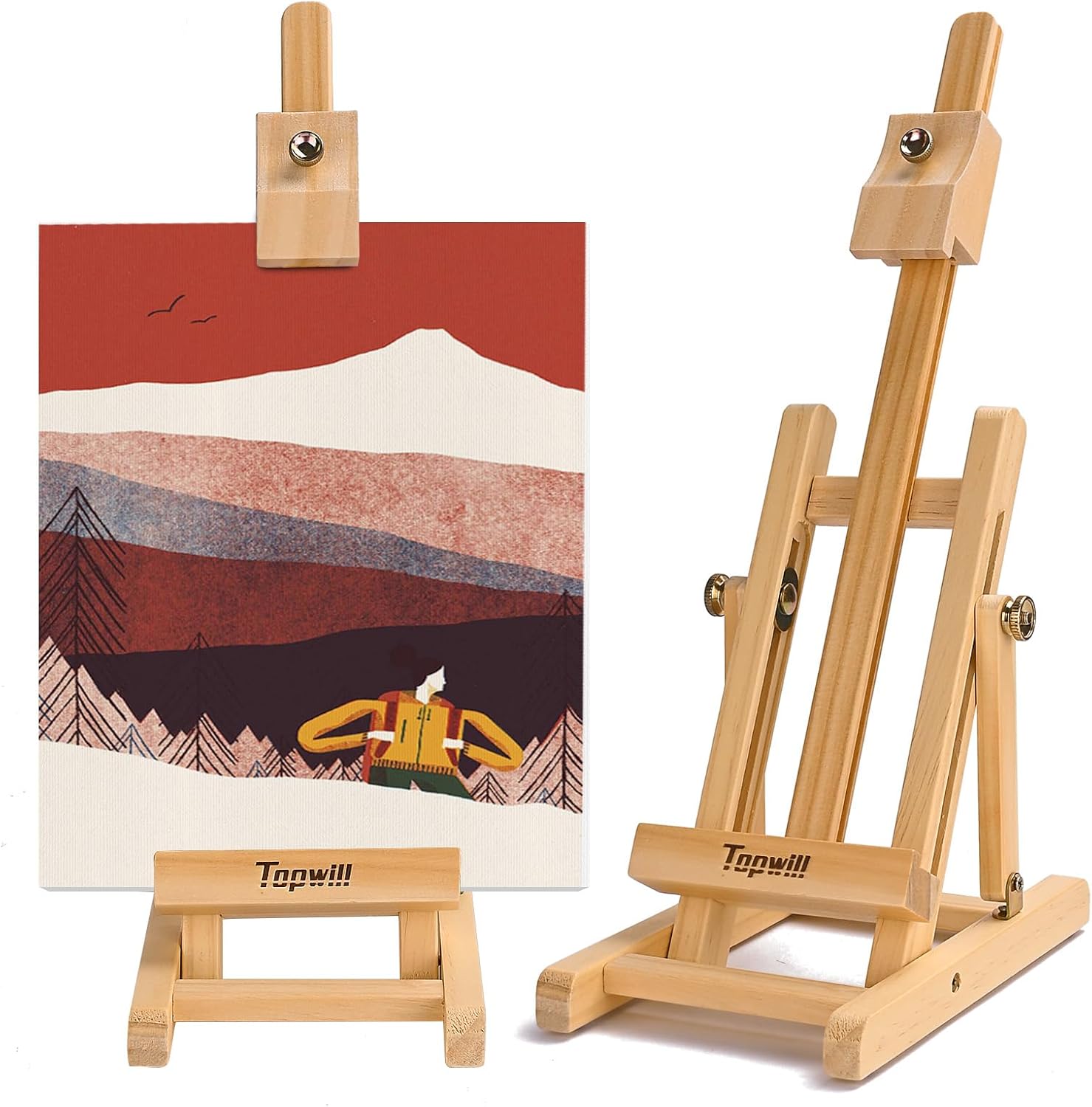 16 Inch Wooden Easel for Canvas Art Display
