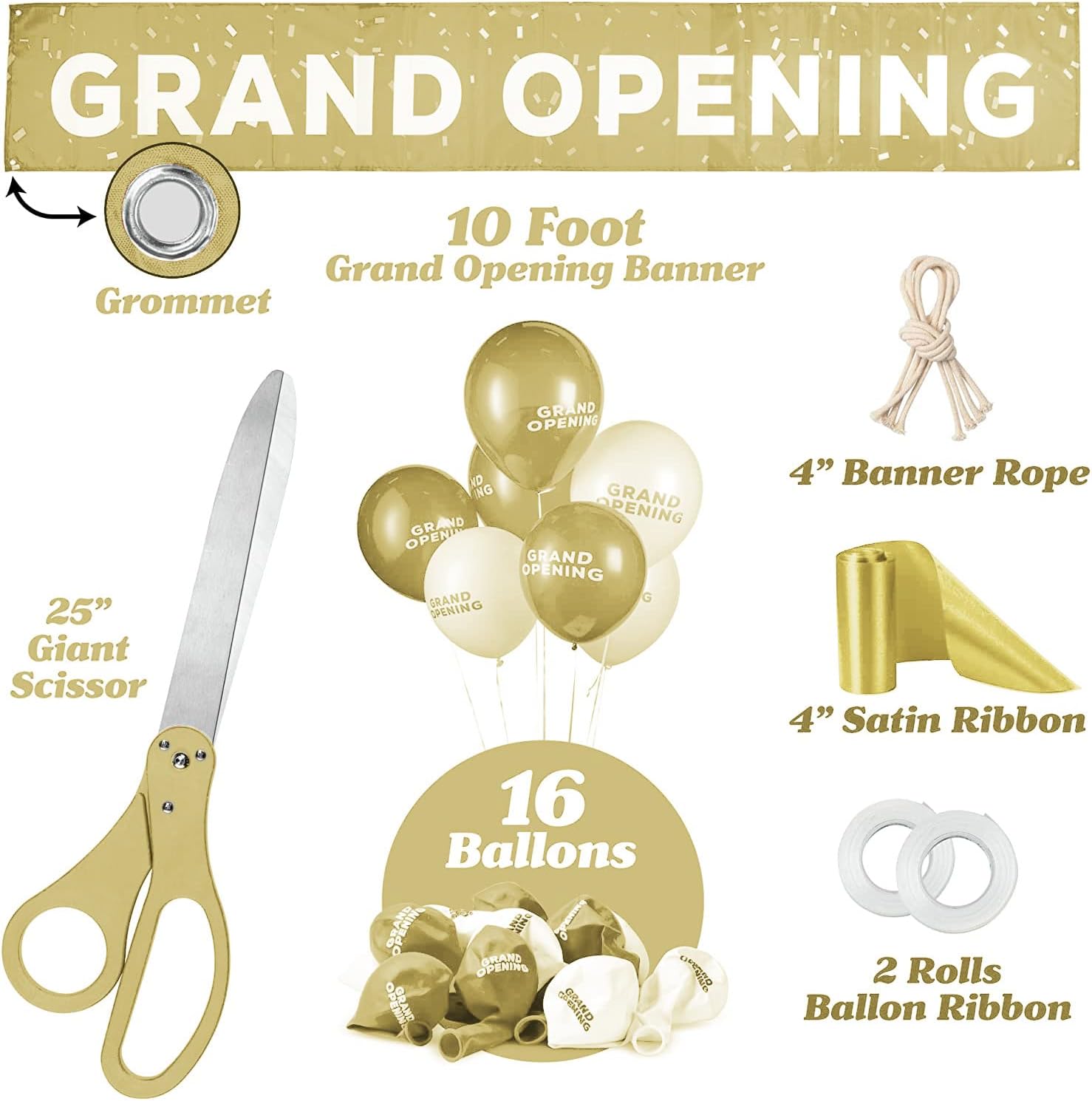 Deluxe Grand Opening Ribbon Cutting Ceremony Kit
