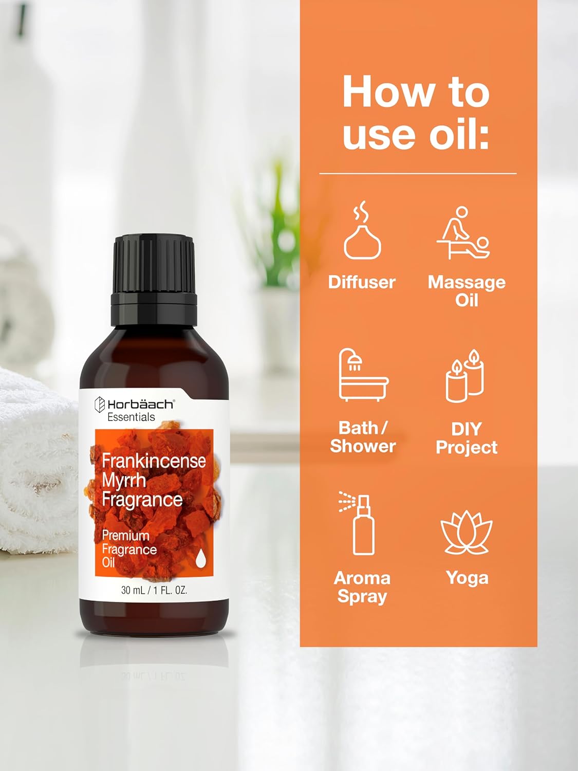 Horbach Frankincense Myrrh Fragrance Oil 1 fl oz
