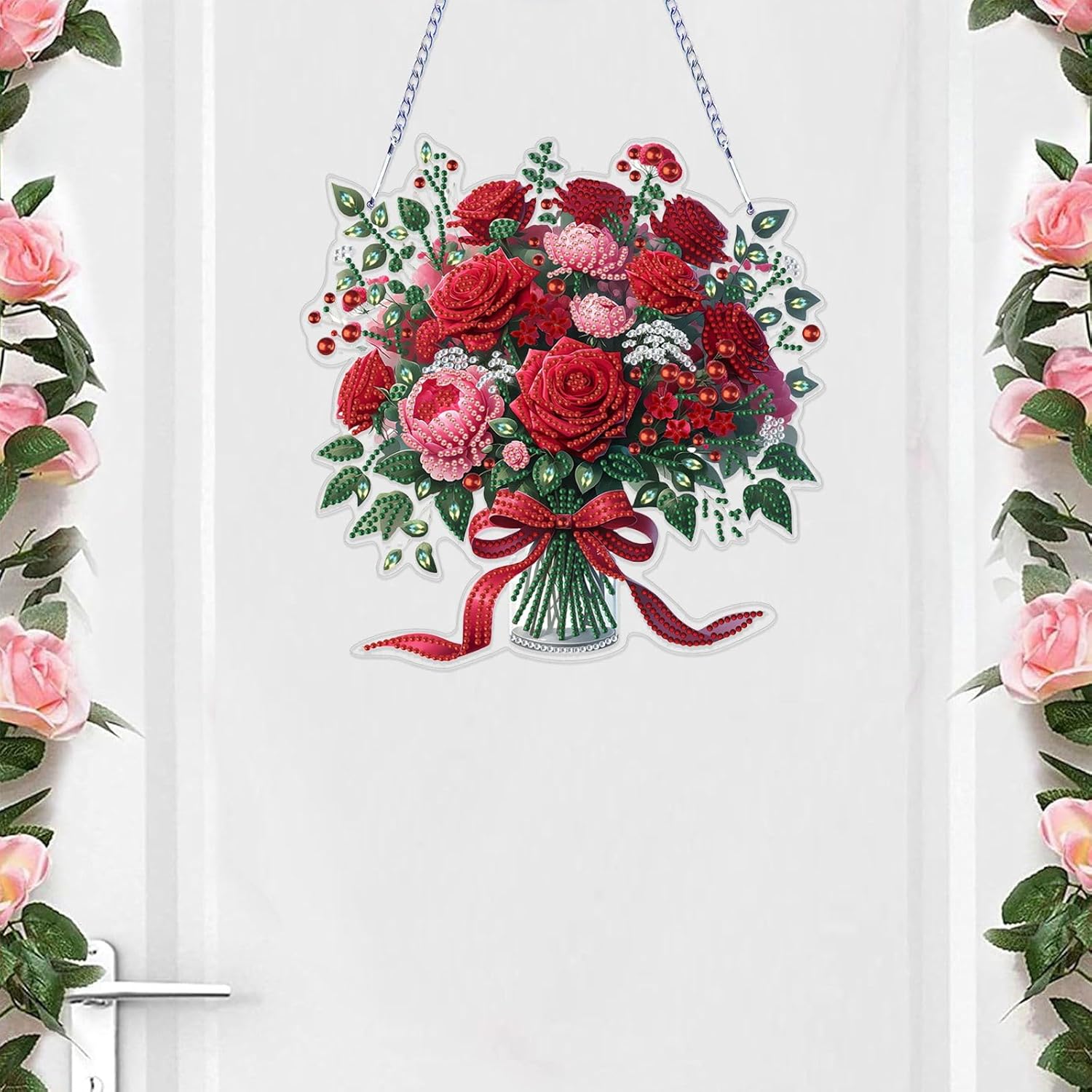VODAPYC Rose Diamond Art Hanging Kit for Adults