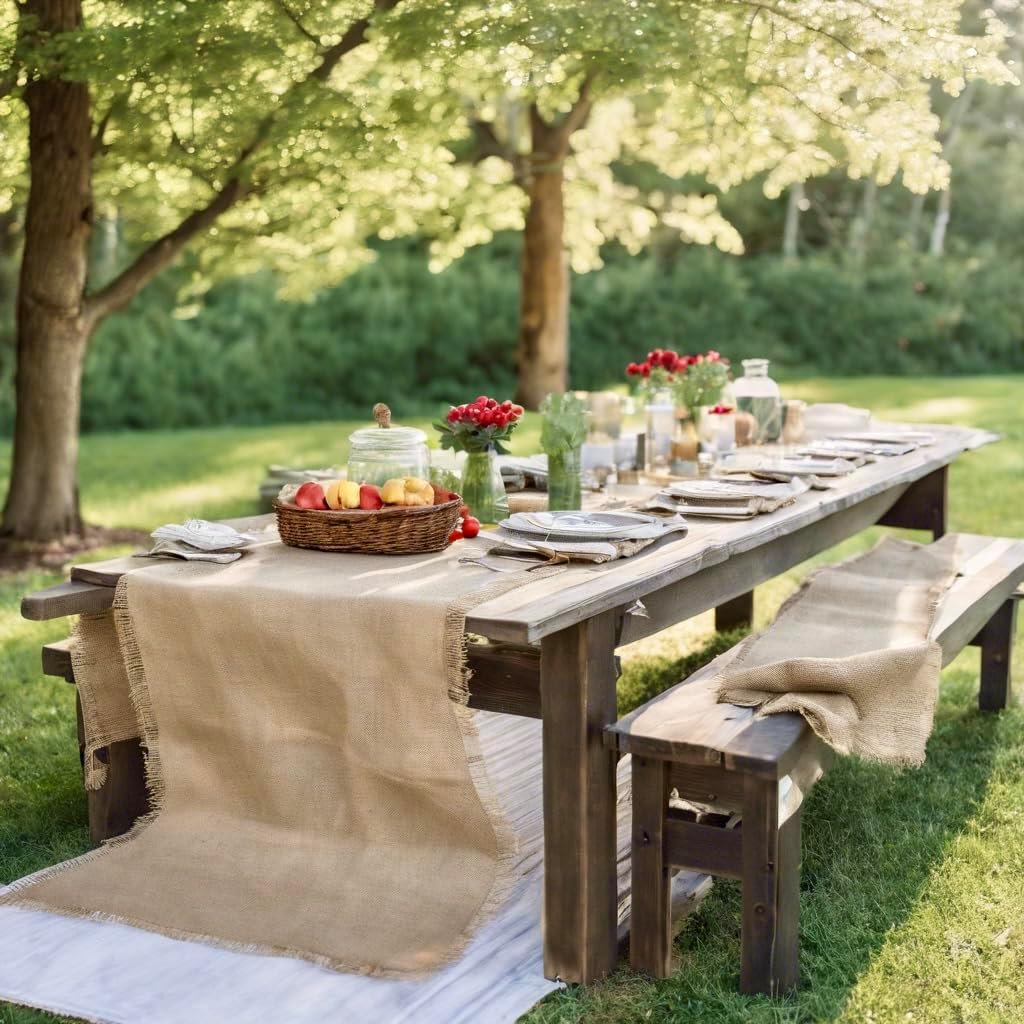 40 Inches Wide x 24 Feet Long Burlap Roll - Premium Jute Liner