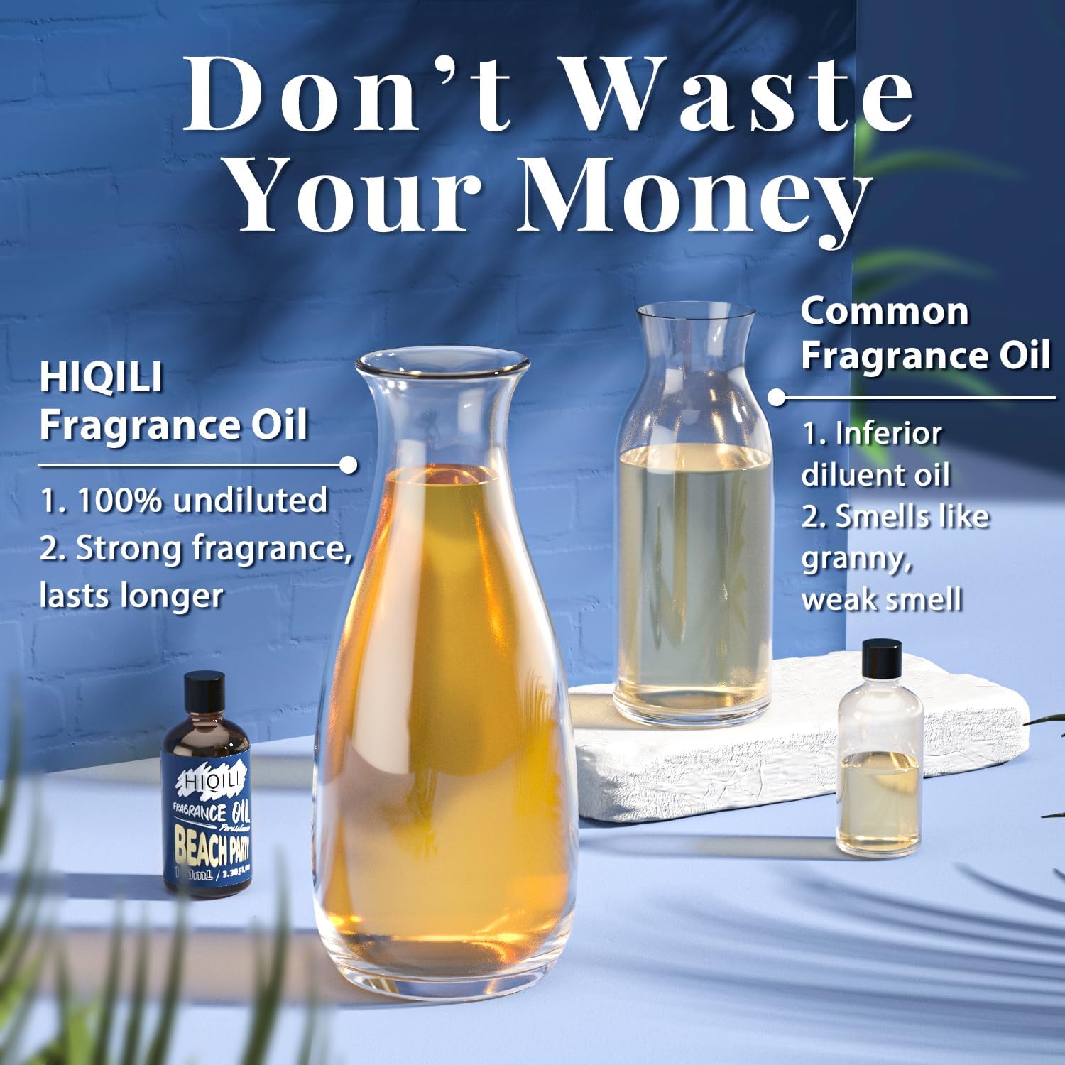 HIQILI Beach Party Fragrance Oil 100ml for Diffusers and Candle Making