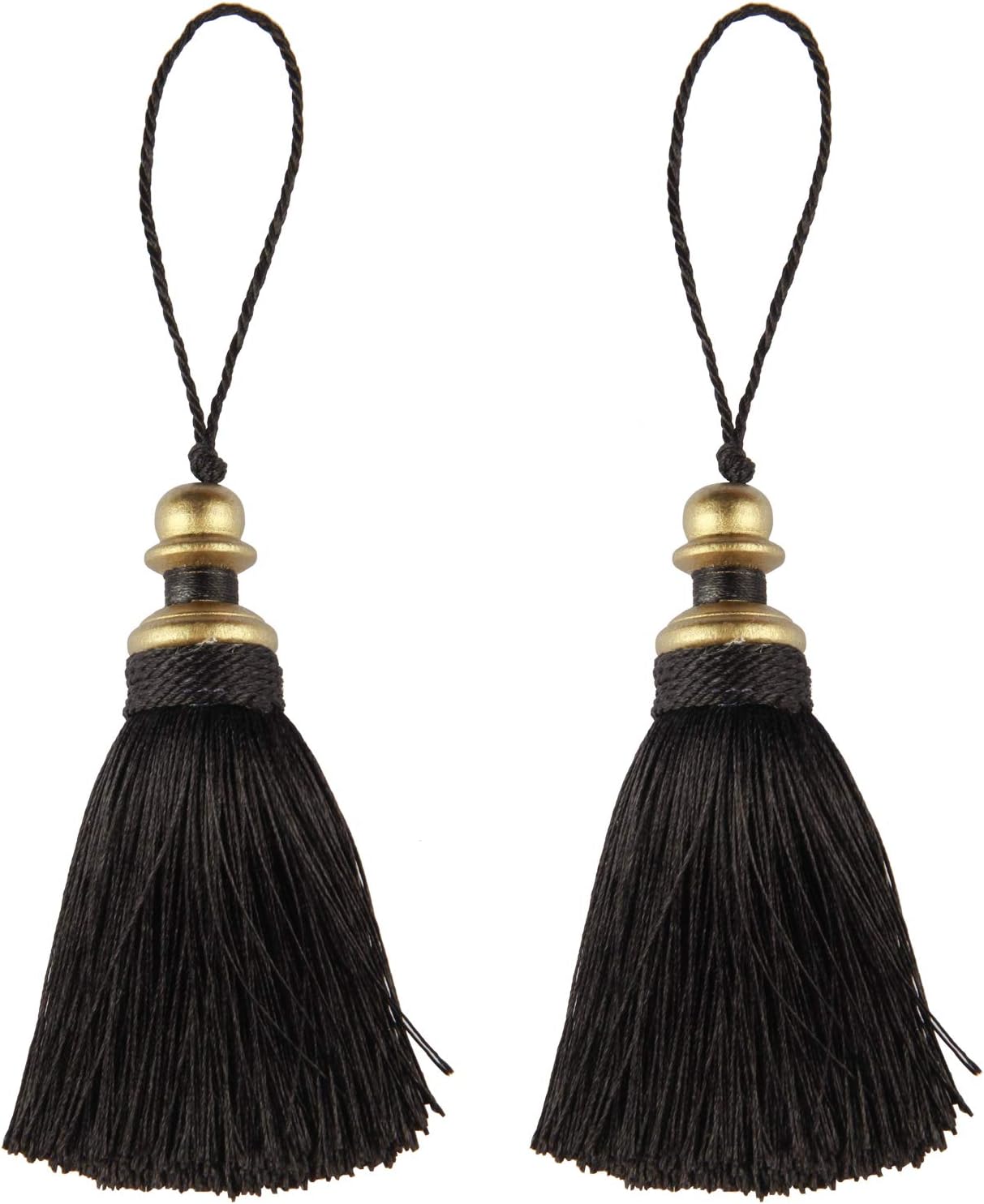 2 Pack Tassel Key Tassels with Loops for DIY Crafts