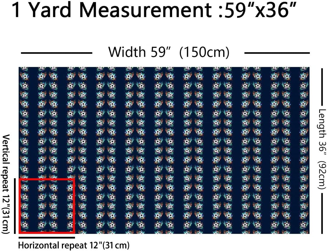 Kids Soccer Ball Pattern Waterproof Fabric by the Yard