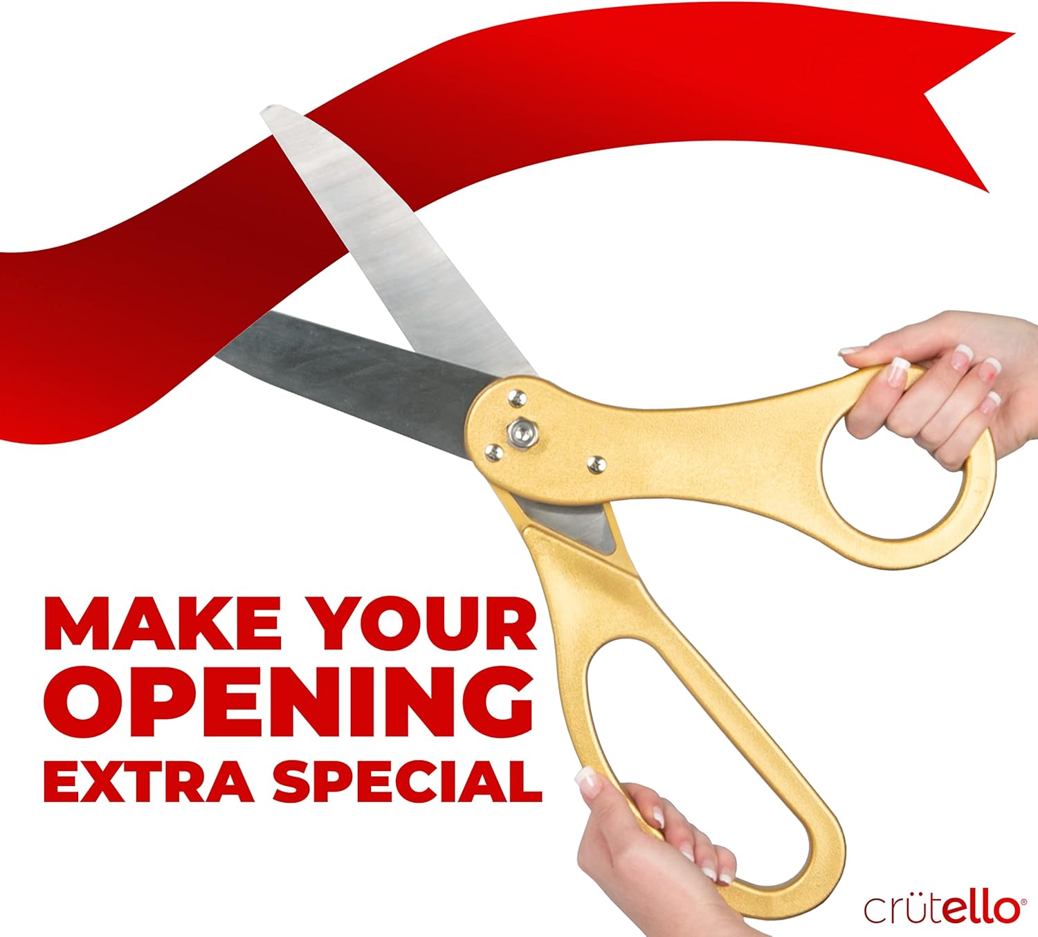 Crutello Deluxe Giant Ribbon Cutting Ceremony Kit