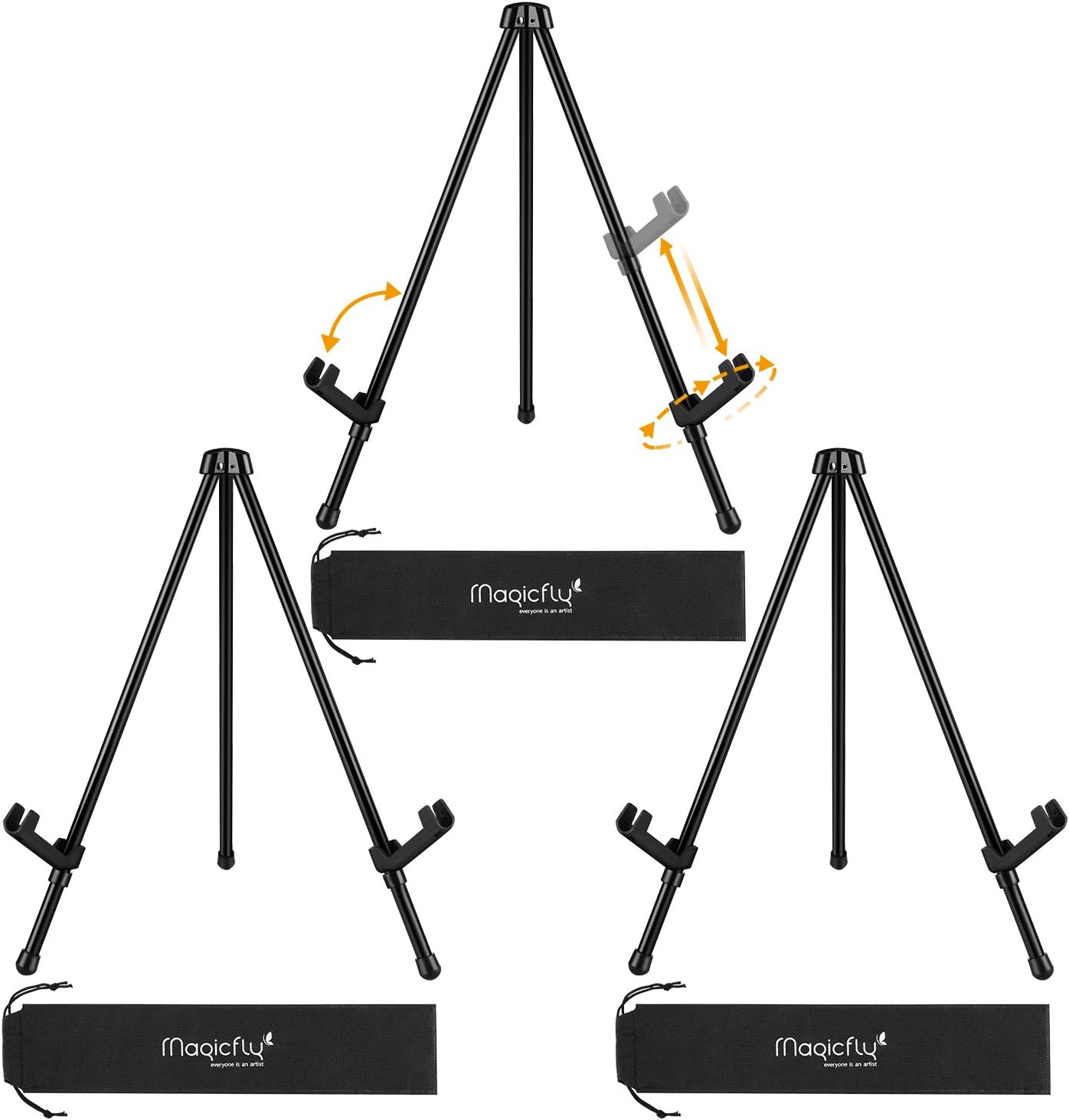 Magicfly 3 Pack Tabletop Easel with Storage Bags