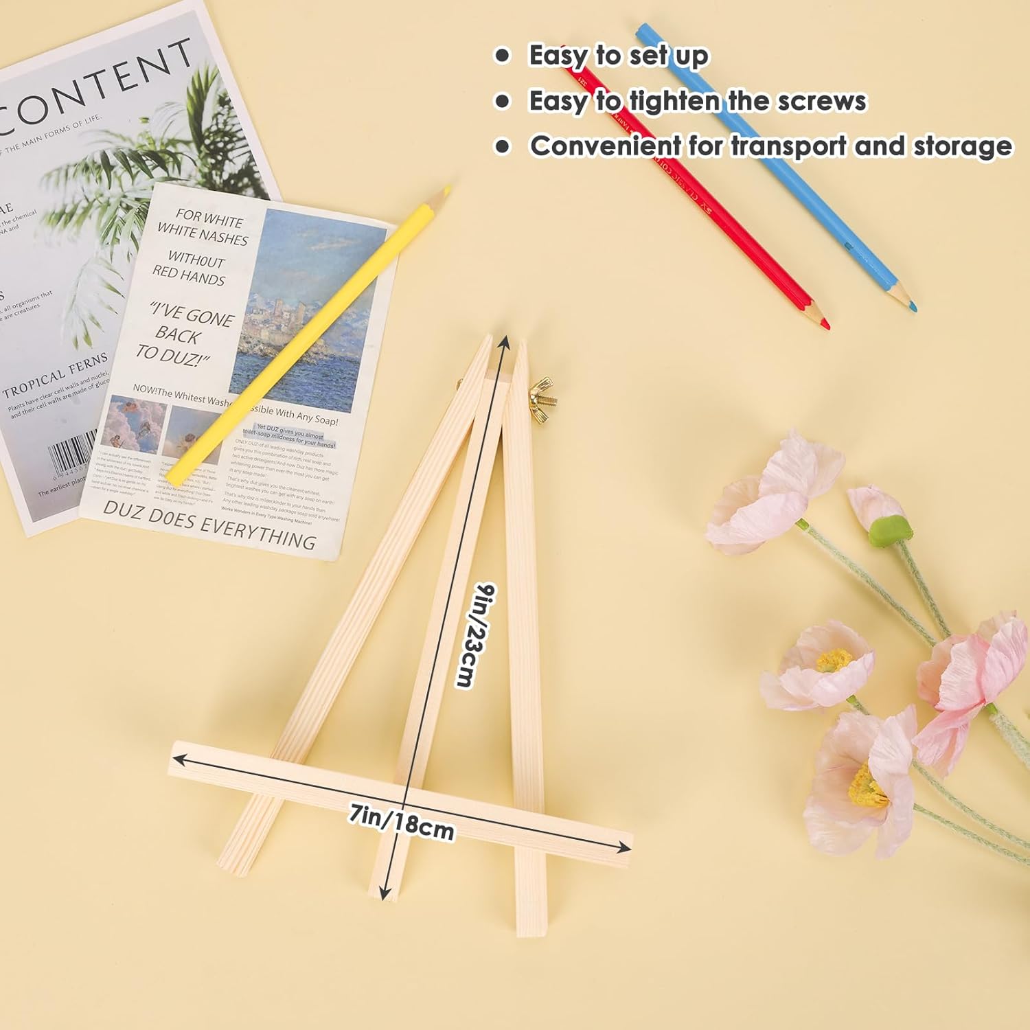 Jekkis 9 Inch Tabletop Easel Set of 12