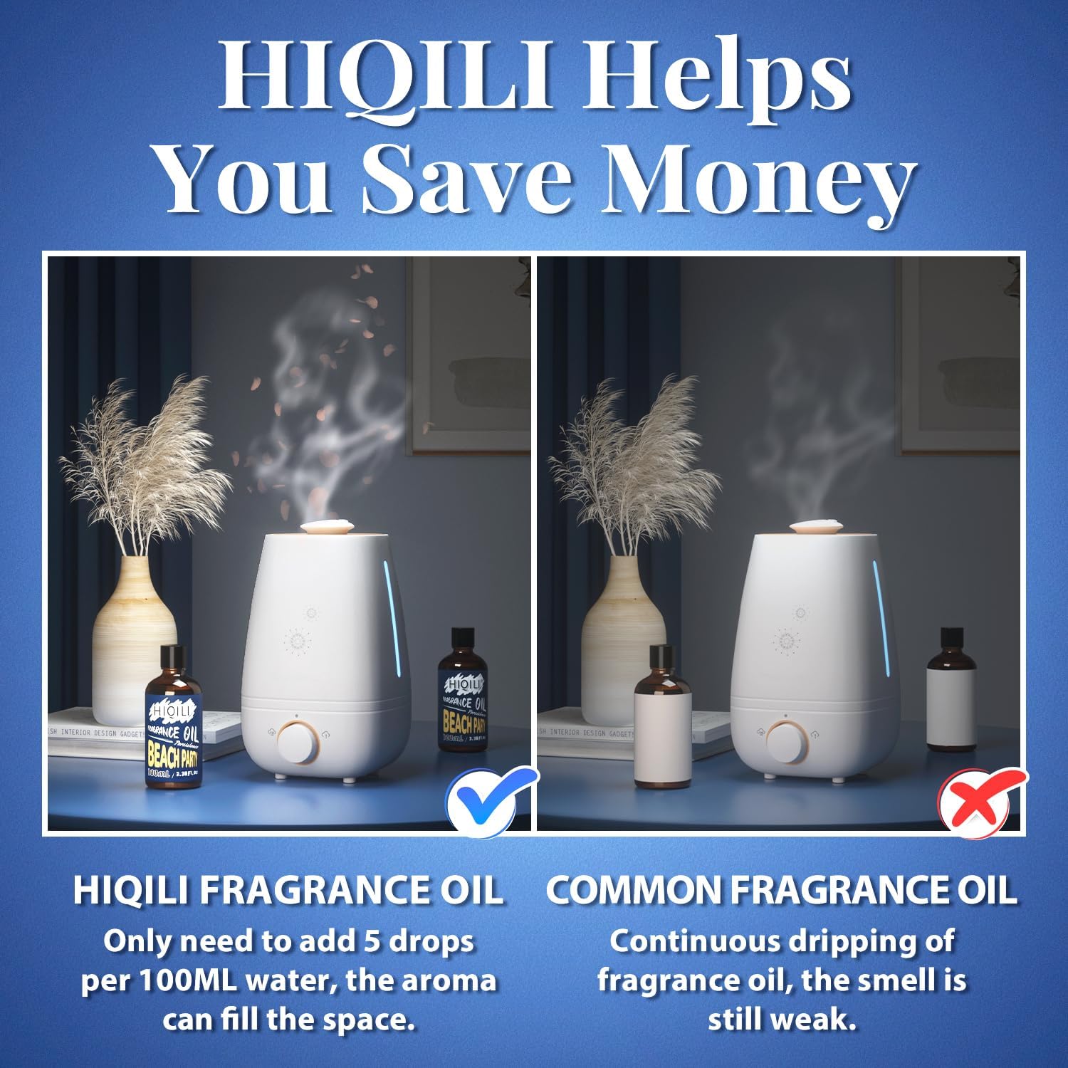 HIQILI Beach Party Fragrance Oil 100ml for Diffusers and Candle Making