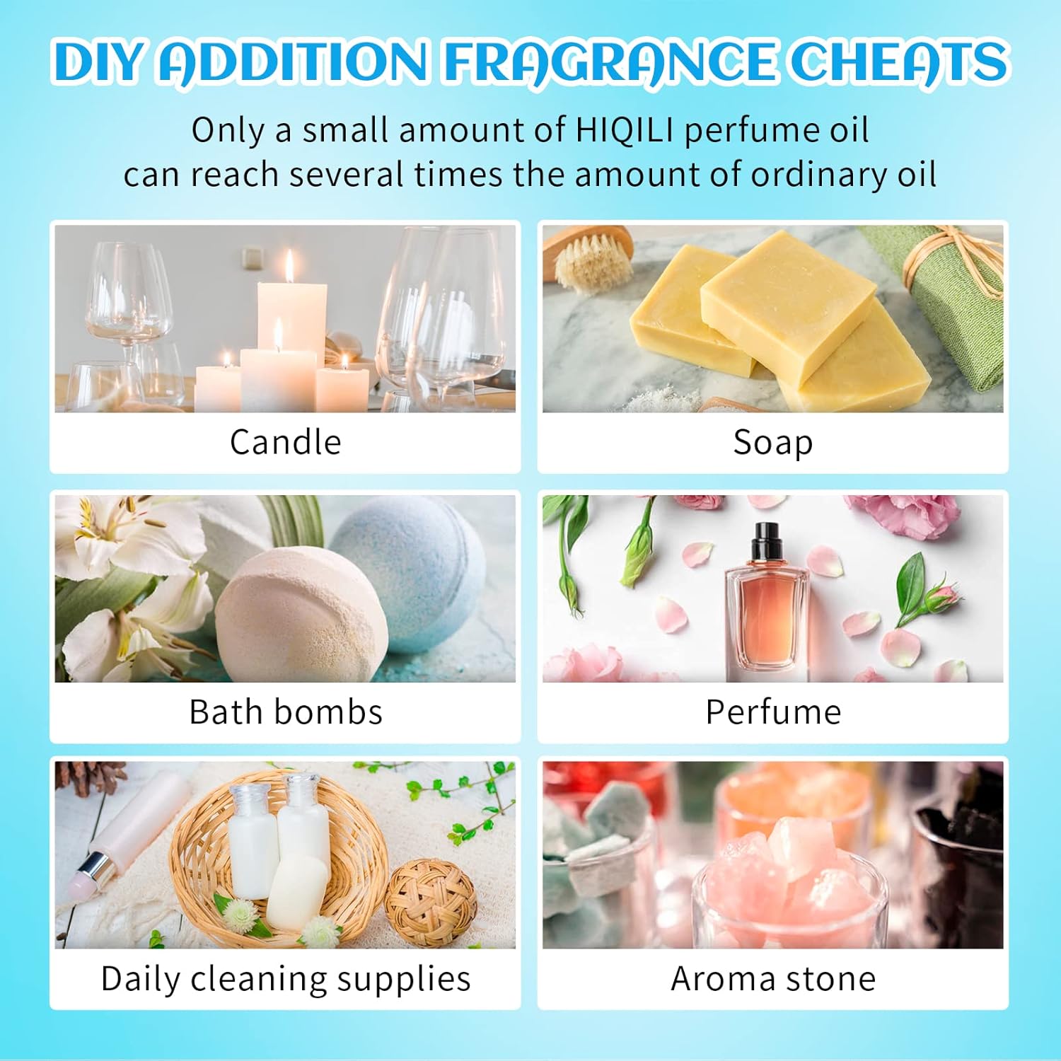 HIQILI Fragrance Oil Set Gold Coast 6x10ml