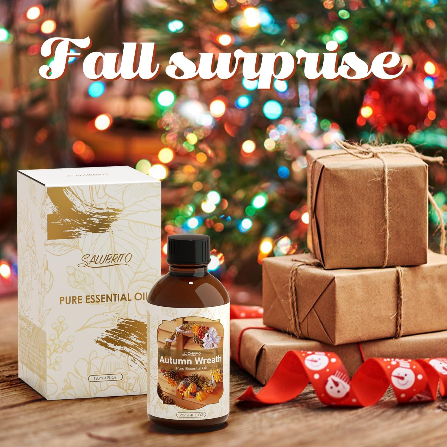 SALUBRITO Fall Essential Oil 4 Fl Oz for Diffuser and Candle