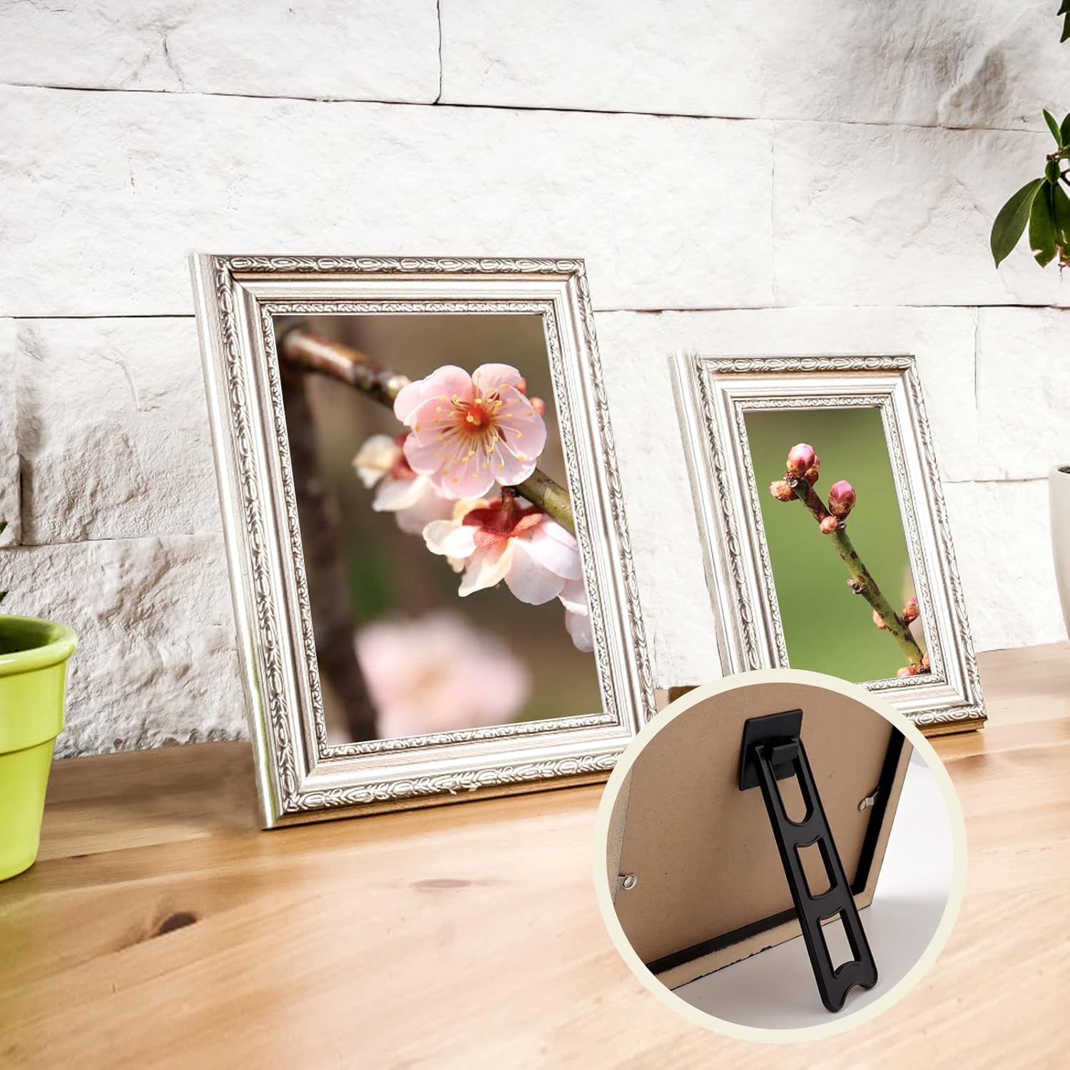 12 Piece Easel Back with Screws and Stickers