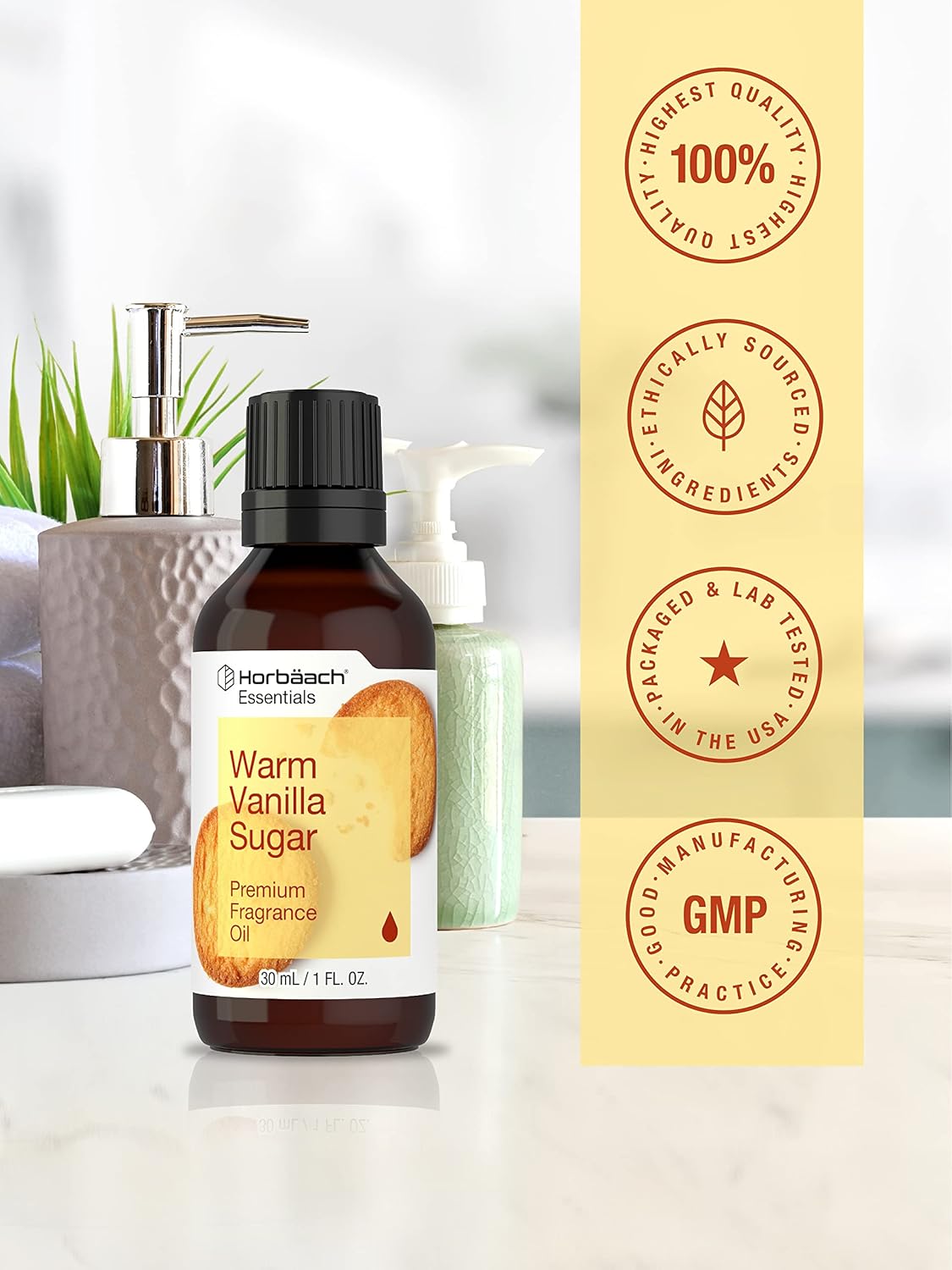 Horbach Warm Vanilla Sugar Fragrance Oil 1 Fl Oz