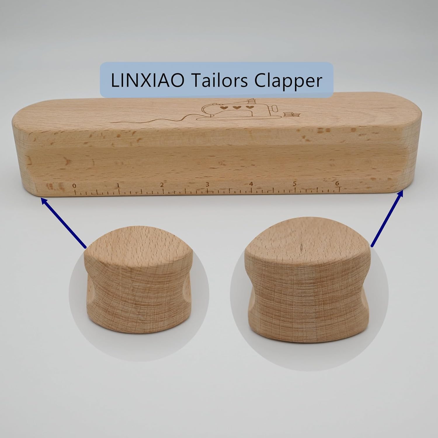 LINXIAO Hardwood Tailors Clapper for Ironing and Quilting