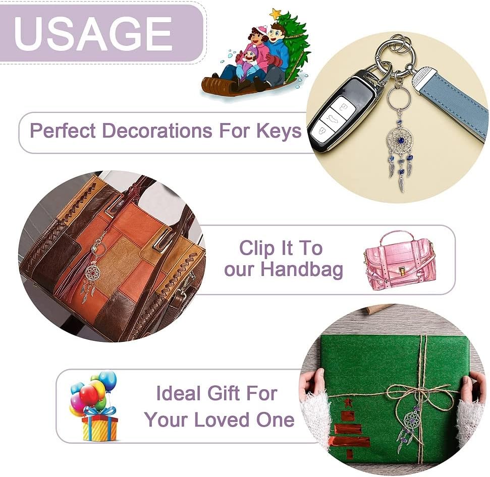 20Pcs Dream Catcher Charms Wall Decor