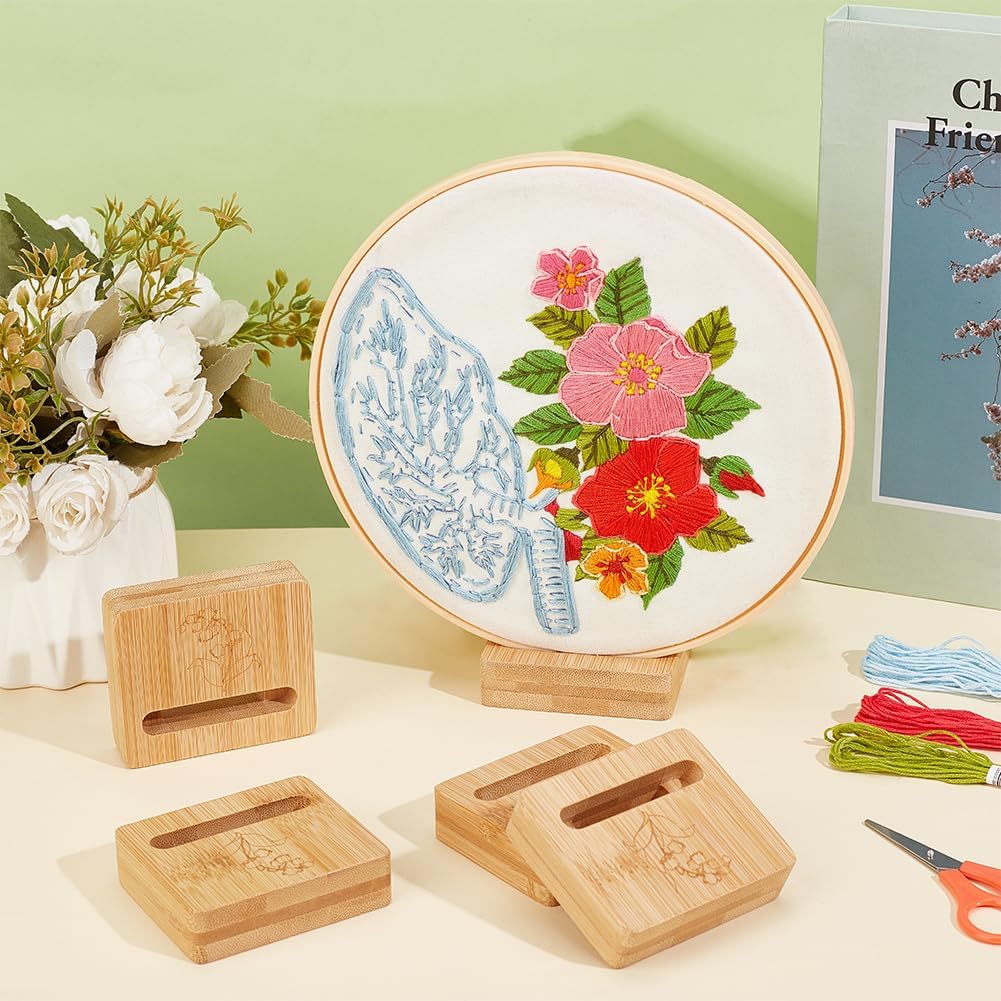 OLYCRAFT 6Pcs Embroidery Hoop Display Stand